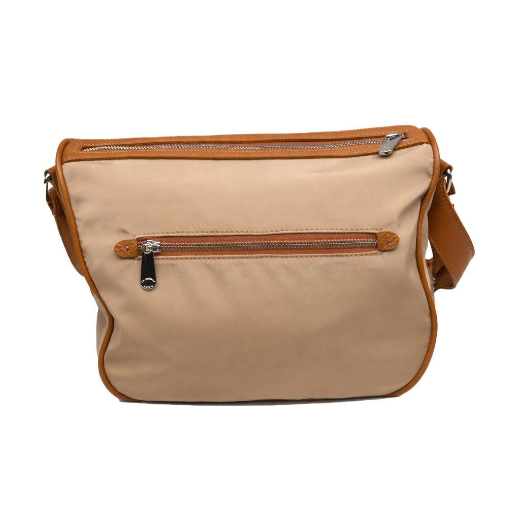 Borsa Tracolla in tessuto tecnico e pelle Pelletteria Veneta Vela