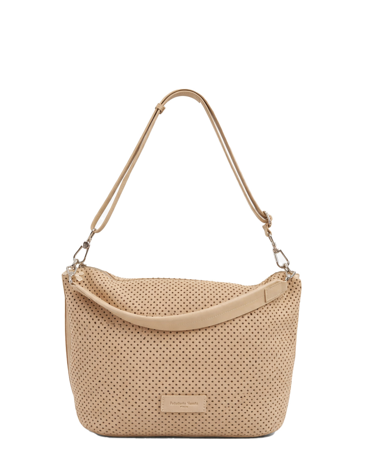 Shopper in pelle Nabuk forellata Pelletteria Veneta Forello in vera pelle