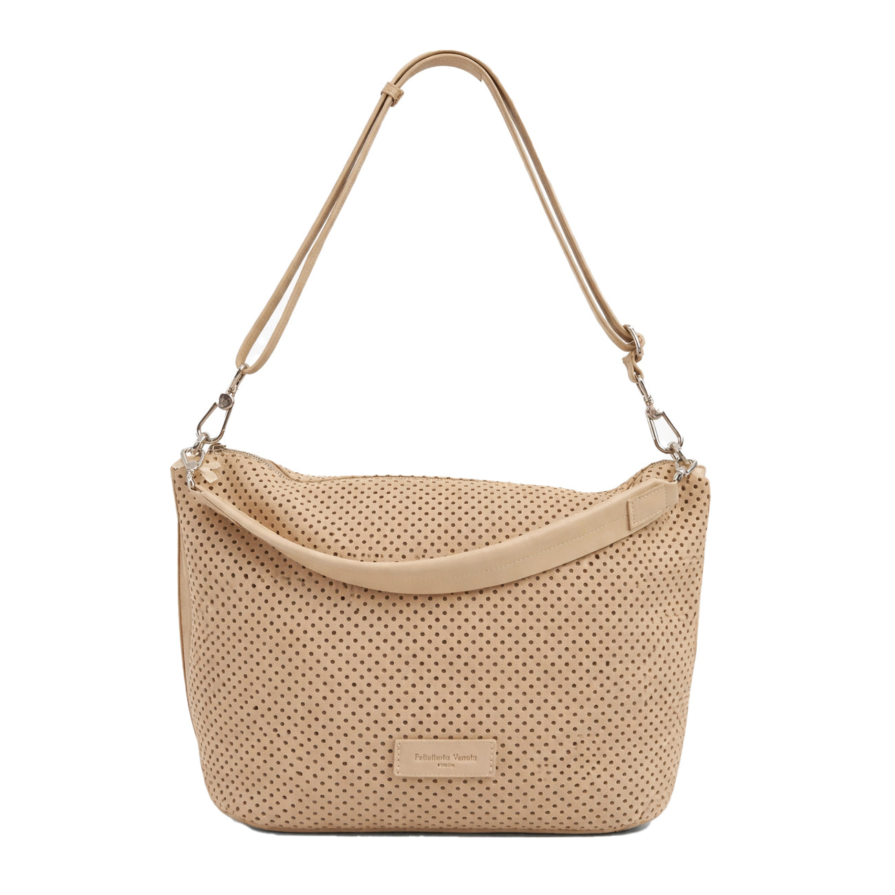 Shopper in pelle Nabuk forellata Pelletteria Veneta Forello in vera pelle