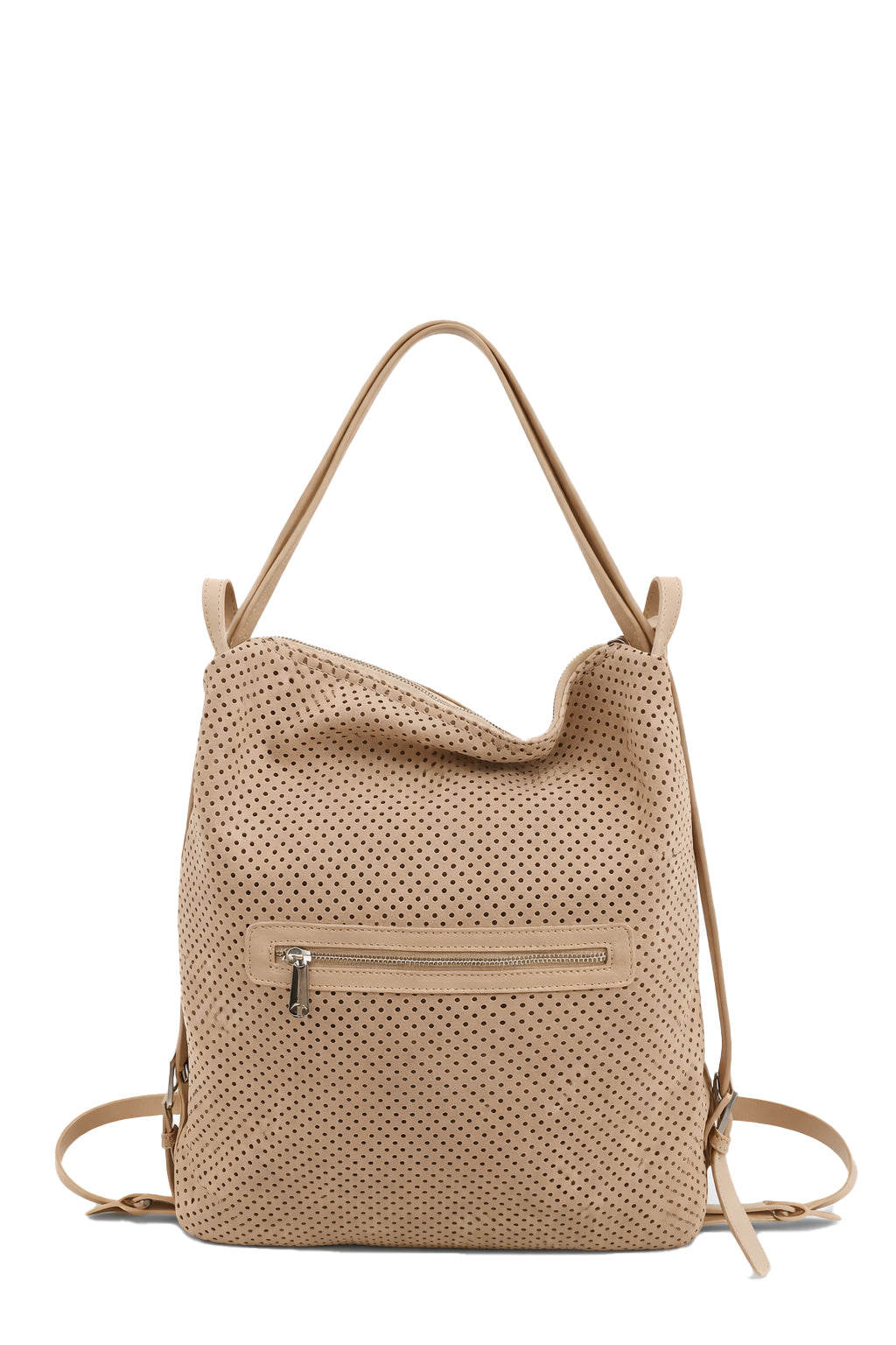 Borsa Zaino in pelle Nabuk forellata Pelletteria Veneta Forello in vera pelle