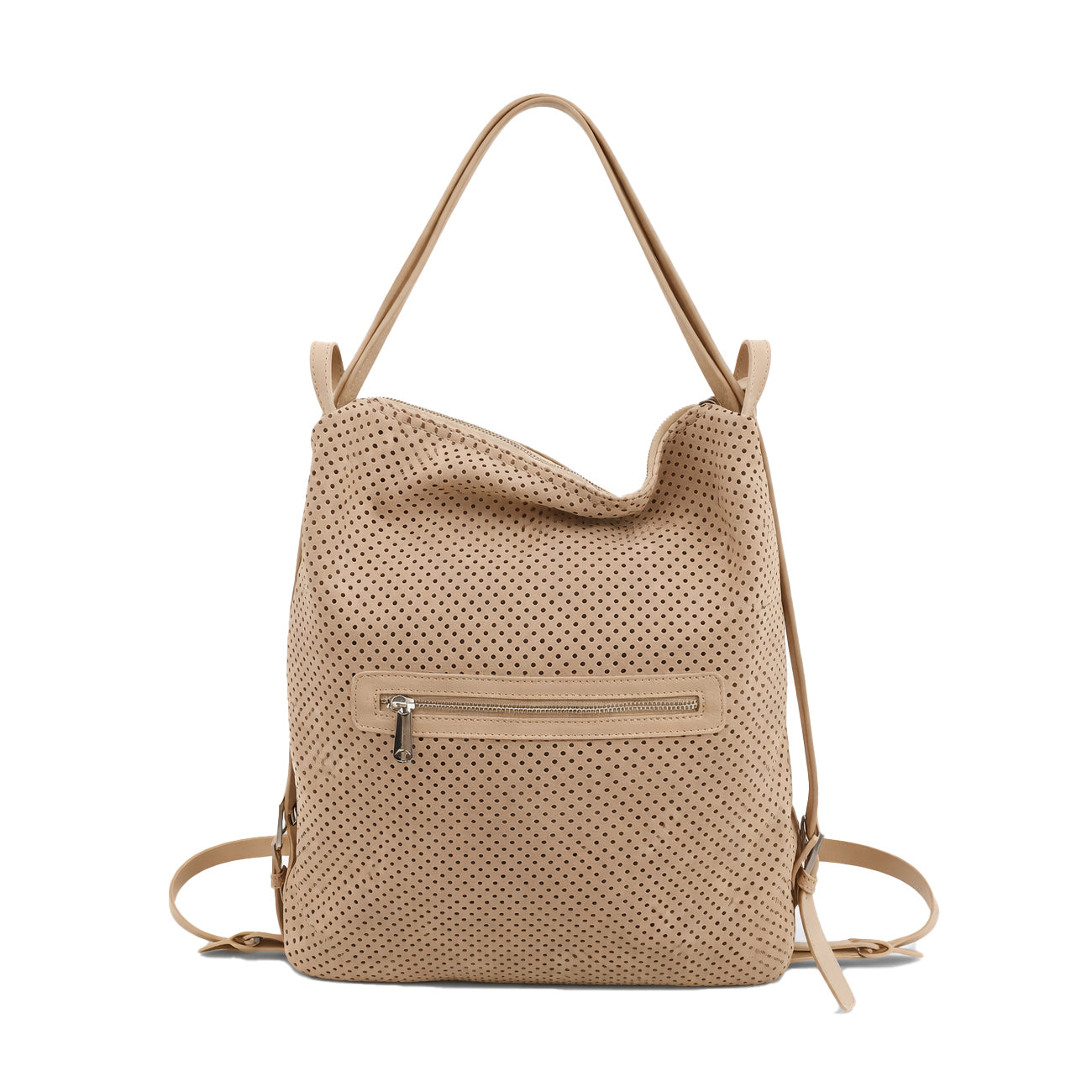 Borsa Zaino in pelle Nabuk forellata Pelletteria Veneta Forello in vera pelle