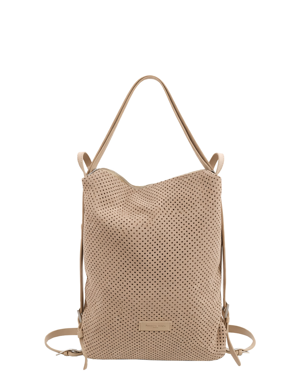 Borsa Zaino in pelle Nabuk forellata Pelletteria Veneta Forello in vera pelle