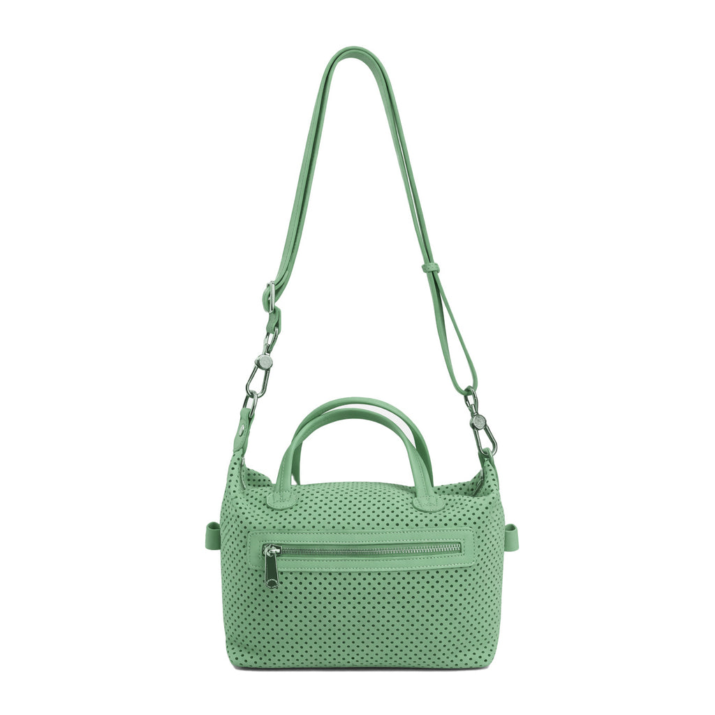 Borsa Bauletto medio in pelle Nabuk forellata Pelletteria Veneta Forello in vera pelle