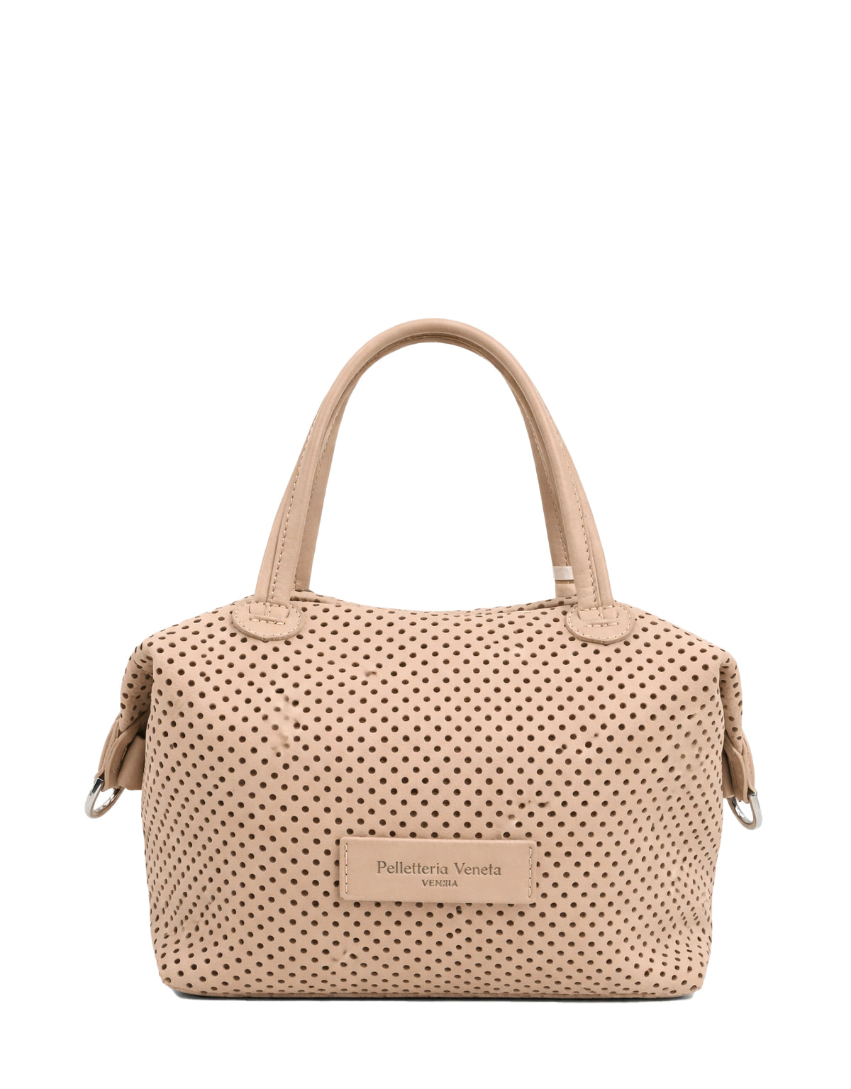 Borsa Bauletto medio in pelle Nabuk forellata Pelletteria Veneta Forello in vera pelle