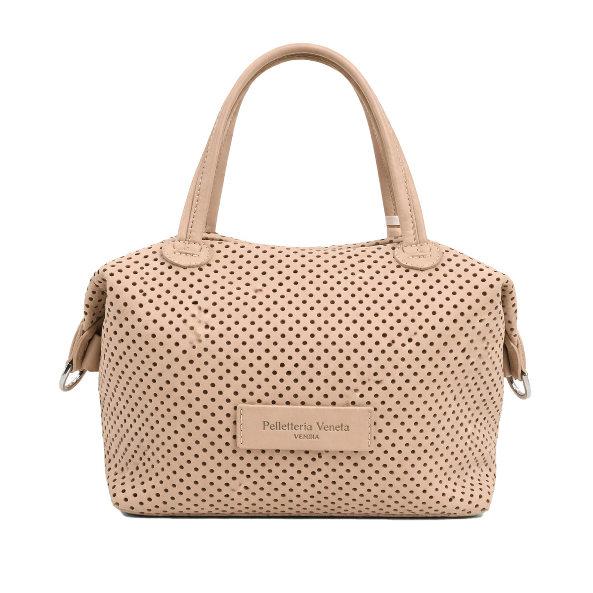 Borsa Bauletto medio in pelle Nabuk forellata Pelletteria Veneta Forello in vera pelle
