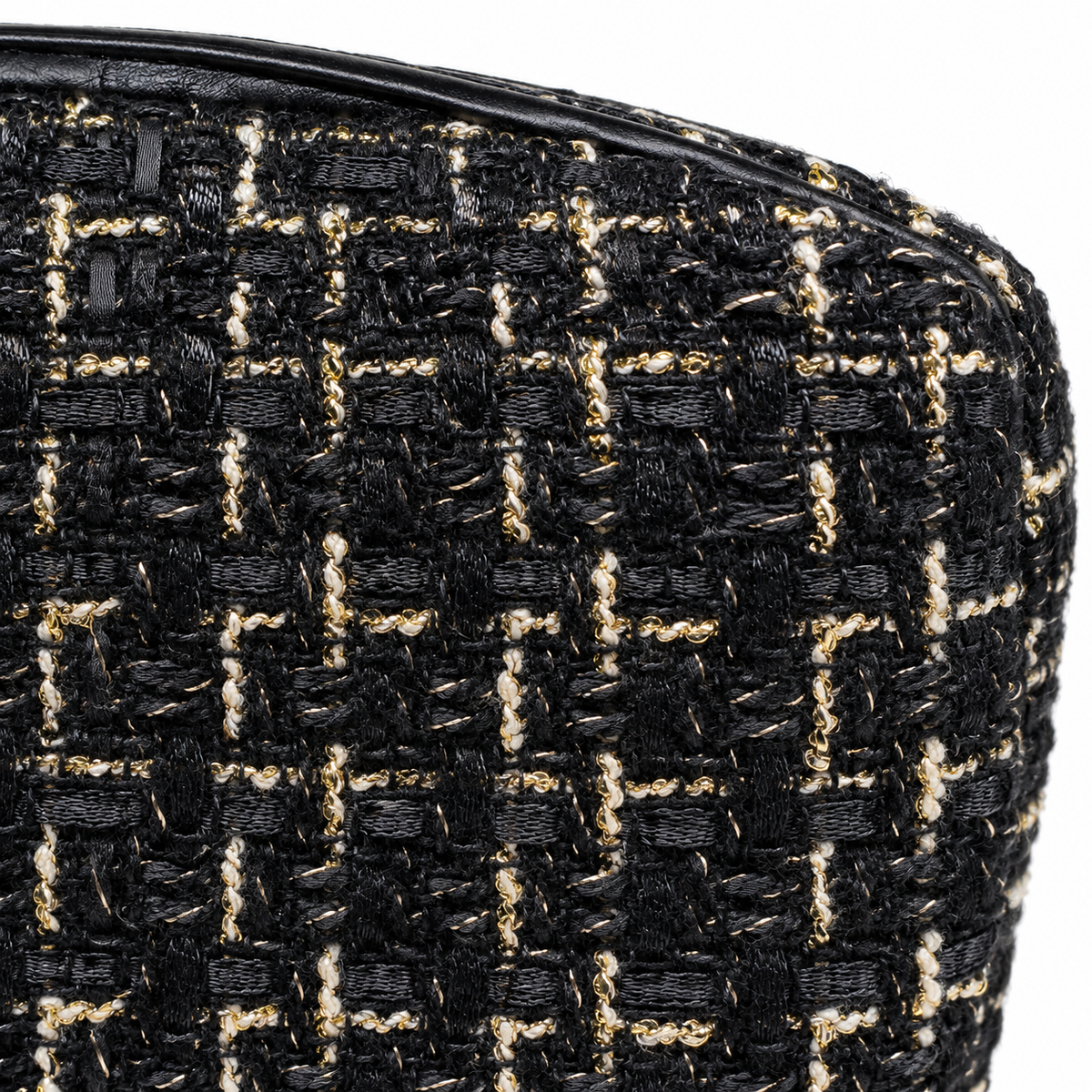 Set Regalo Donna con Sciarpa con Paillettes e Pochette in Tweed