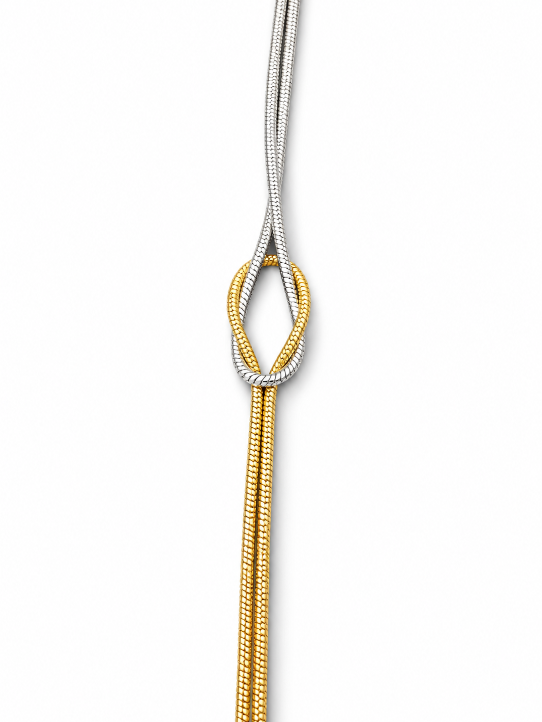 Bracciale Nodo Snake doppio filo in Acciaio Inox