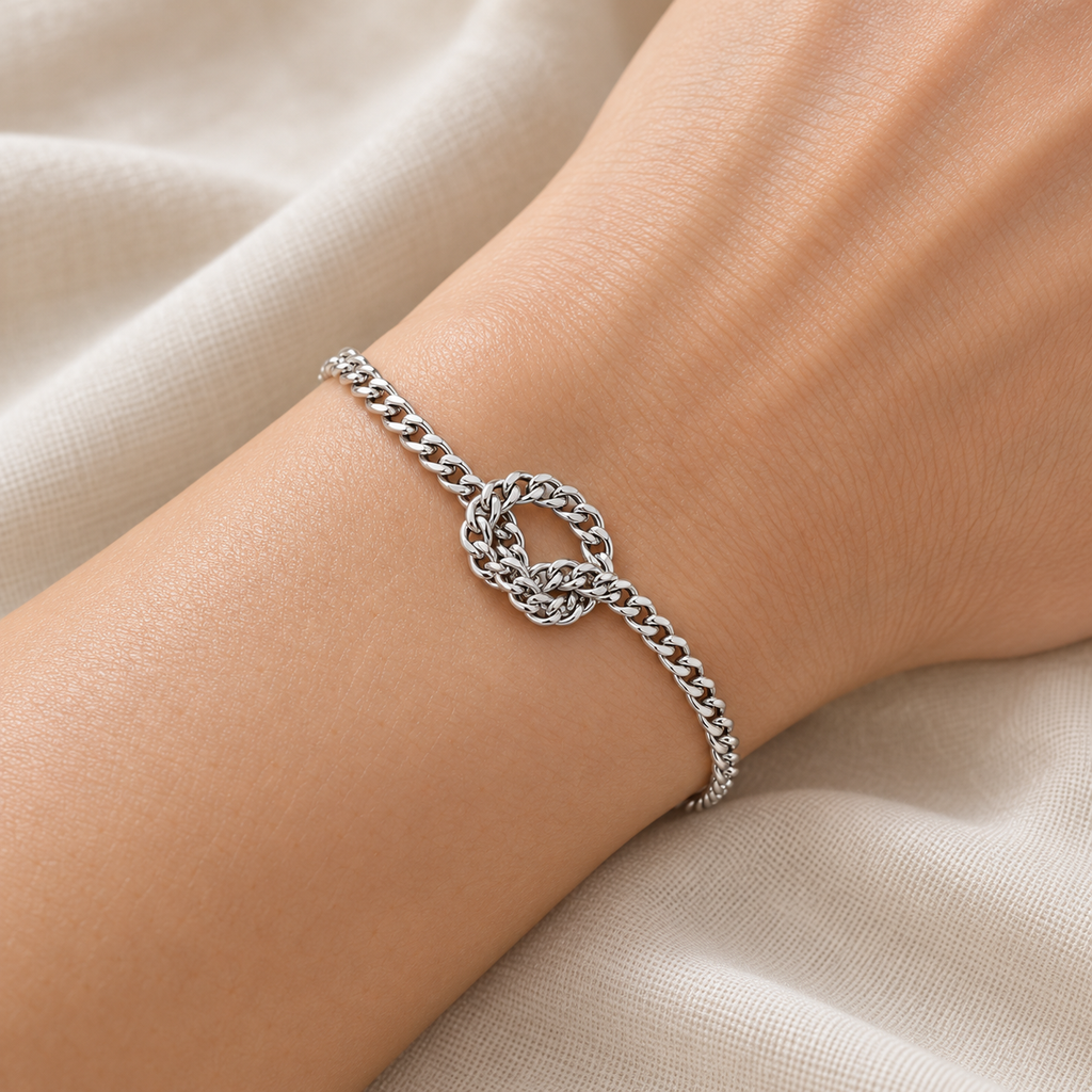 Bracciale nodo Grumetta Acciaio Inox
