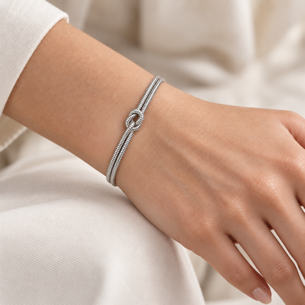 Bracelet Nœud en Argent 925