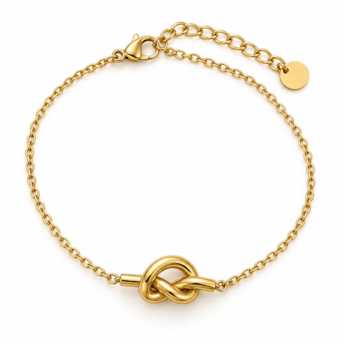 Bracciale nodo a catena in acciaio inox