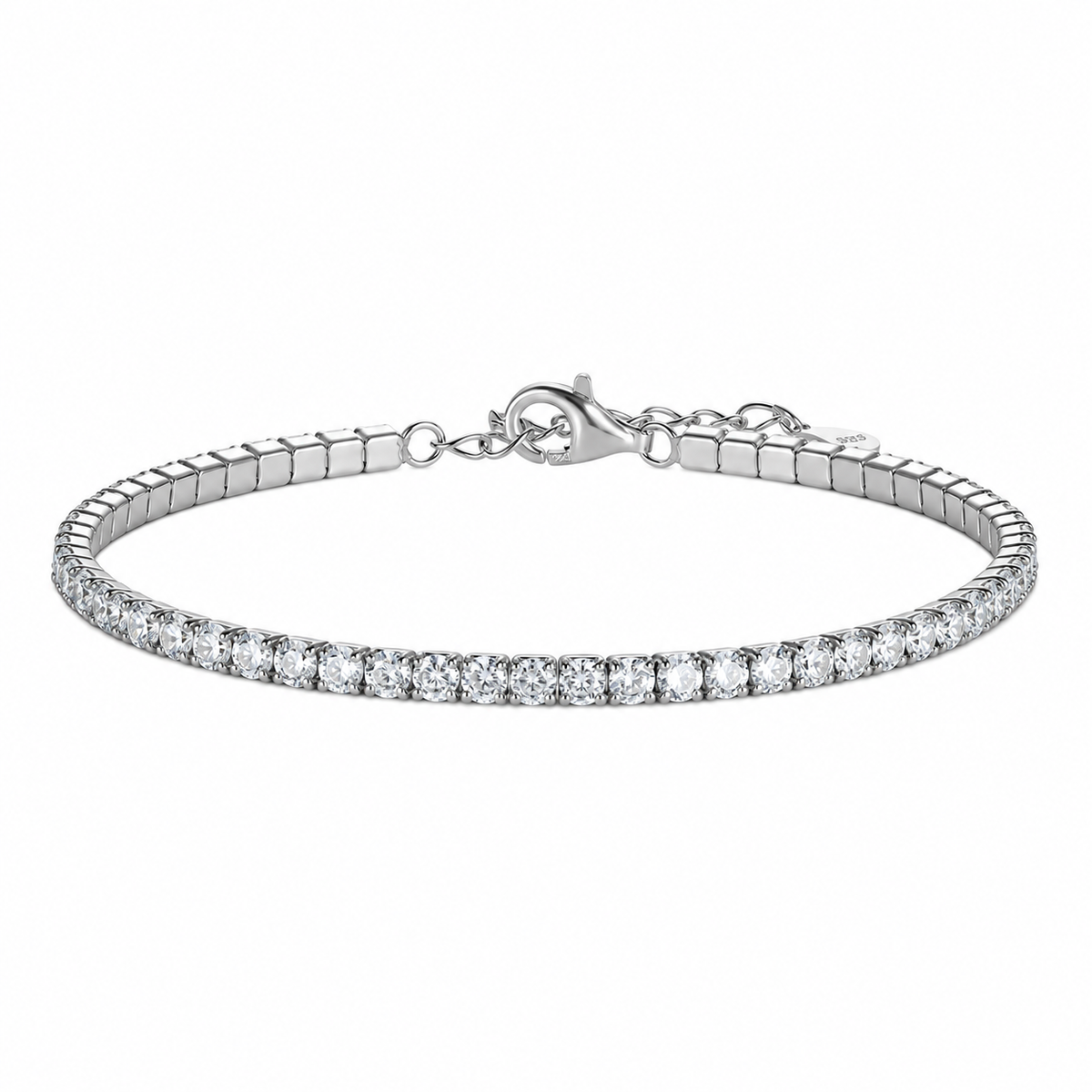 Bracciale Tennis Crystal in Argento 925 Rodiato