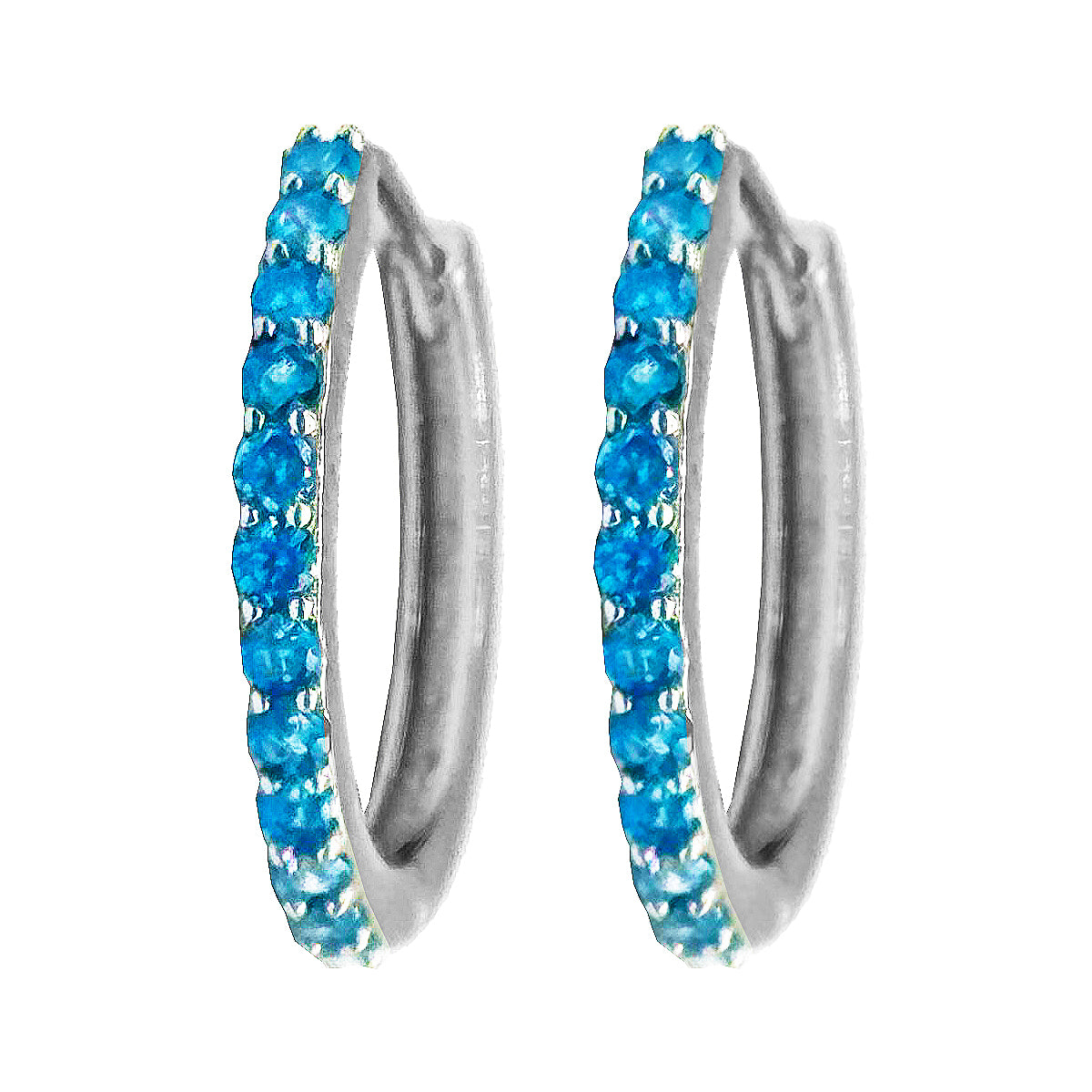 Orecchini a Cerchio con strass in Argento 925 - Les Folies