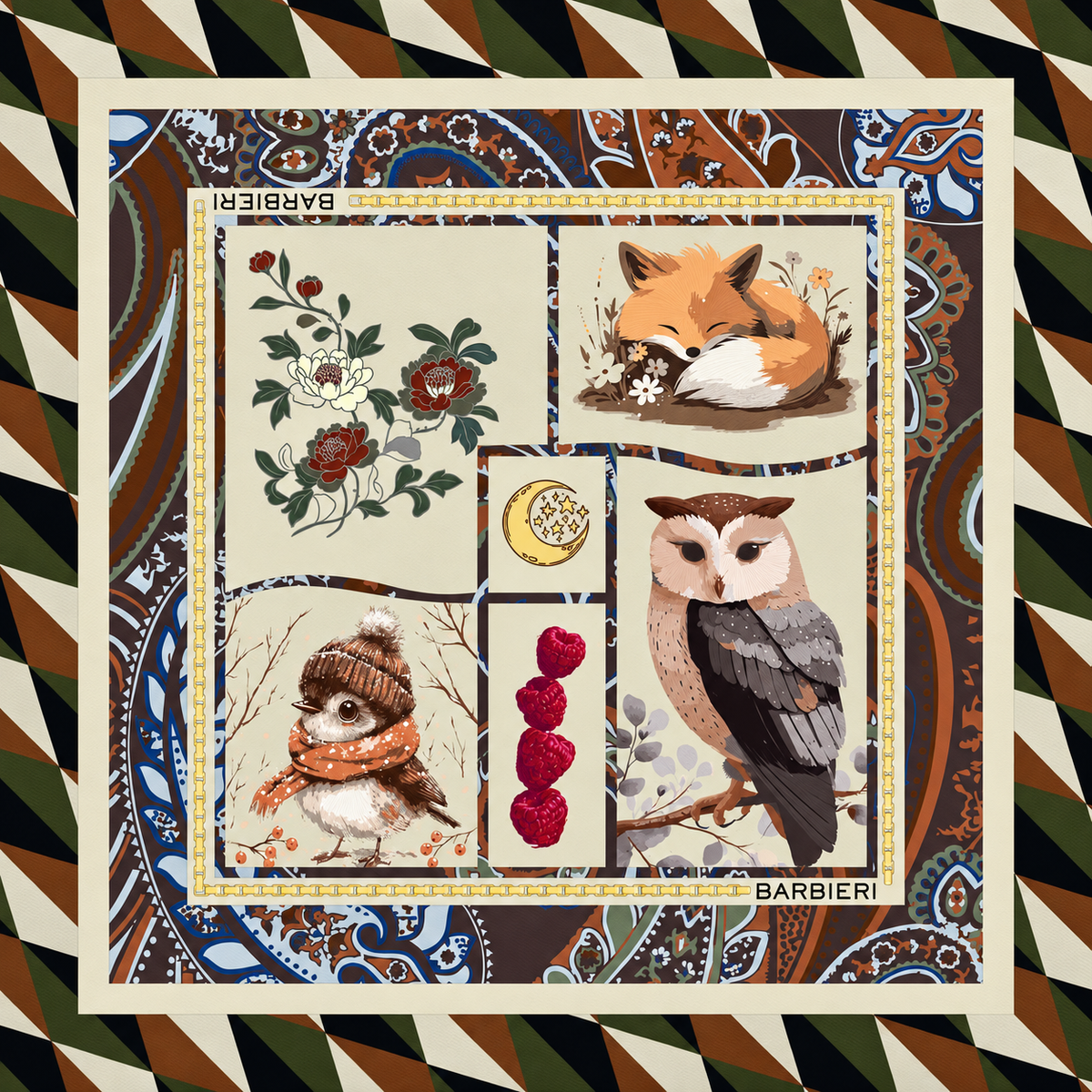 Foulard Bosco 100%Viscosa 70 x 70 cm - You B'jou by Barbieri