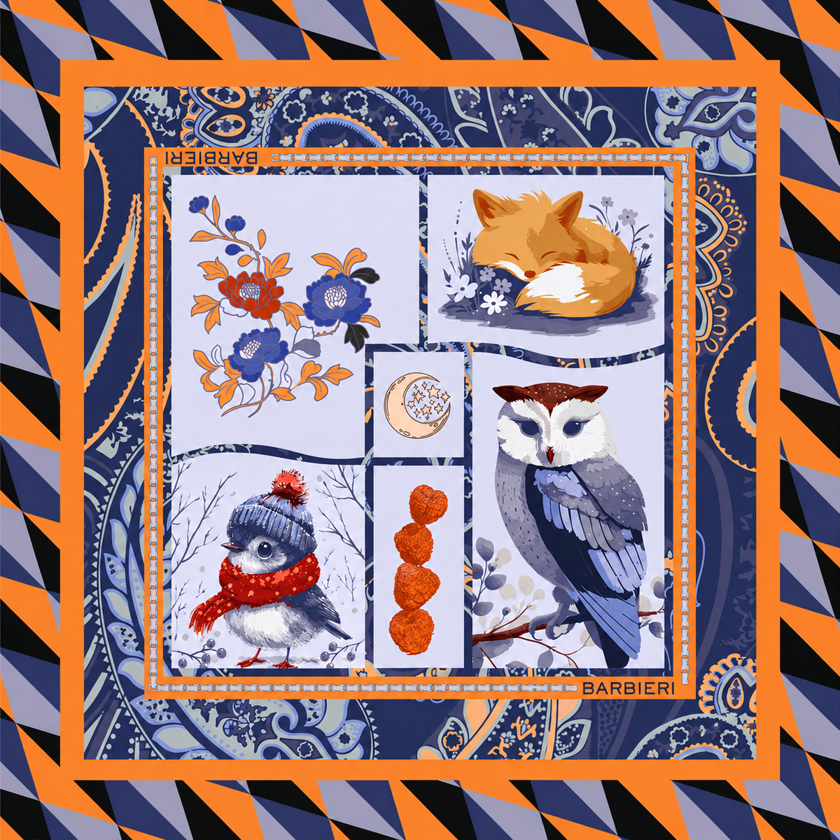 Foulard Bosco 100%Viscosa 70 x 70 cm - You B'jou by Barbieri