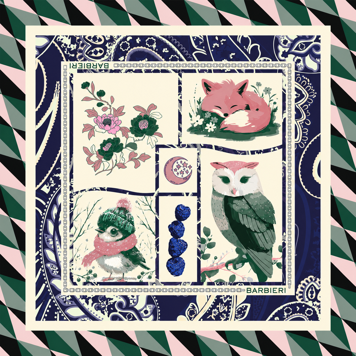 Foulard Bosco 100%Viscosa 70 x 70 cm - You B'jou by Barbieri
