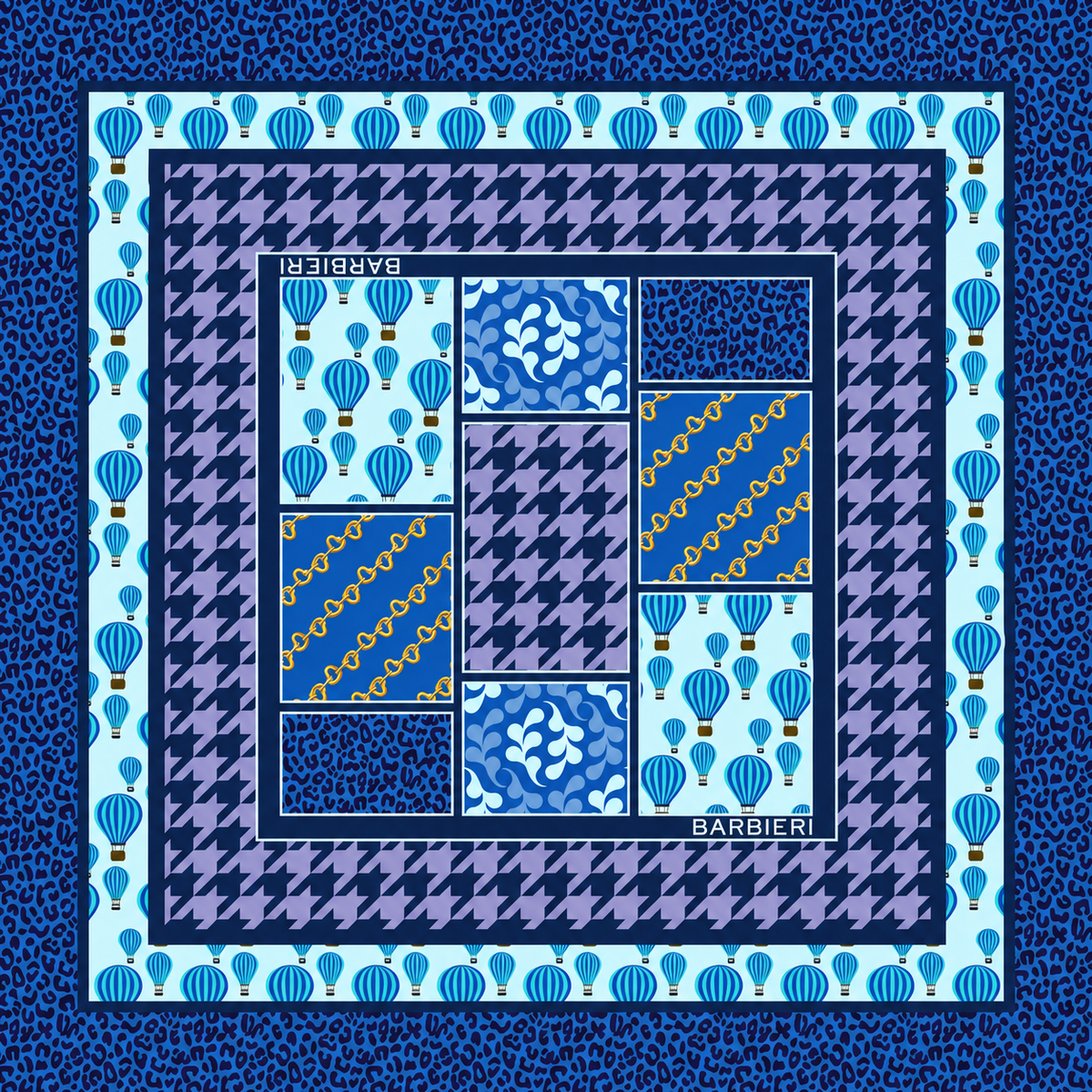 Foulard Air Balloon 100%Viscosa 70 x 70 cm - You B'jou by Barbieri