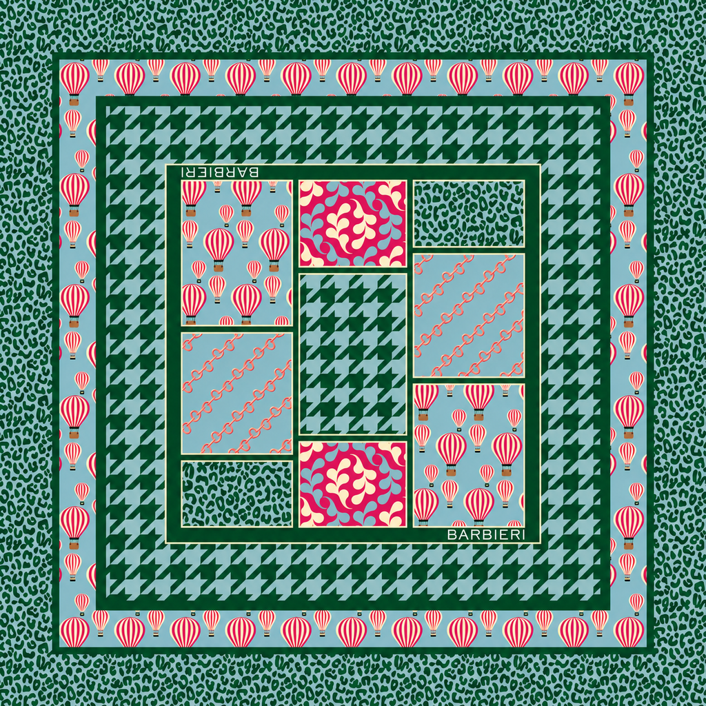 Foulard Air Balloon 100%Viscosa 70 x 70 cm - You B'jou by Barbieri