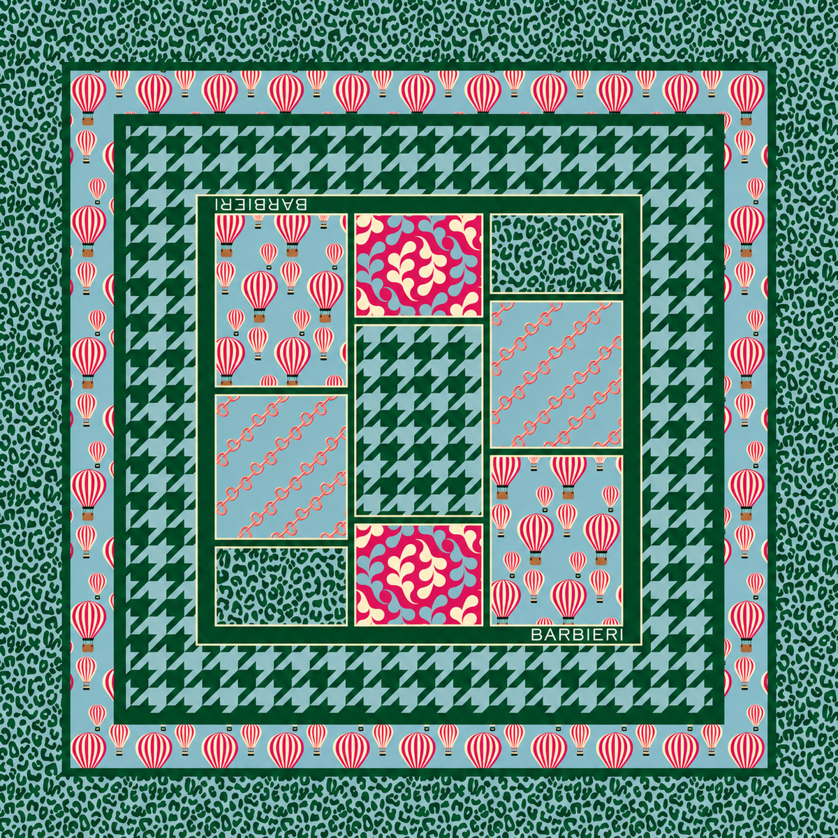 Foulard Air Balloon 100%Viscosa 70 x 70 cm - You B'jou by Barbieri