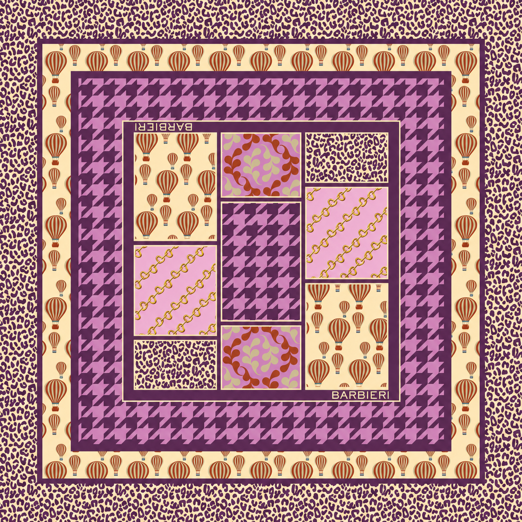 Foulard Air Balloon 100%Viscosa 70 x 70 cm - You B'jou by Barbieri