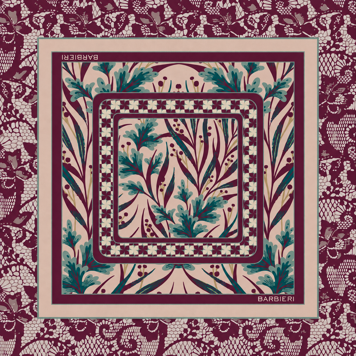 Foulard Foliage 100%Viscosa 70 x 70 cm - You B'jou by Barbieri