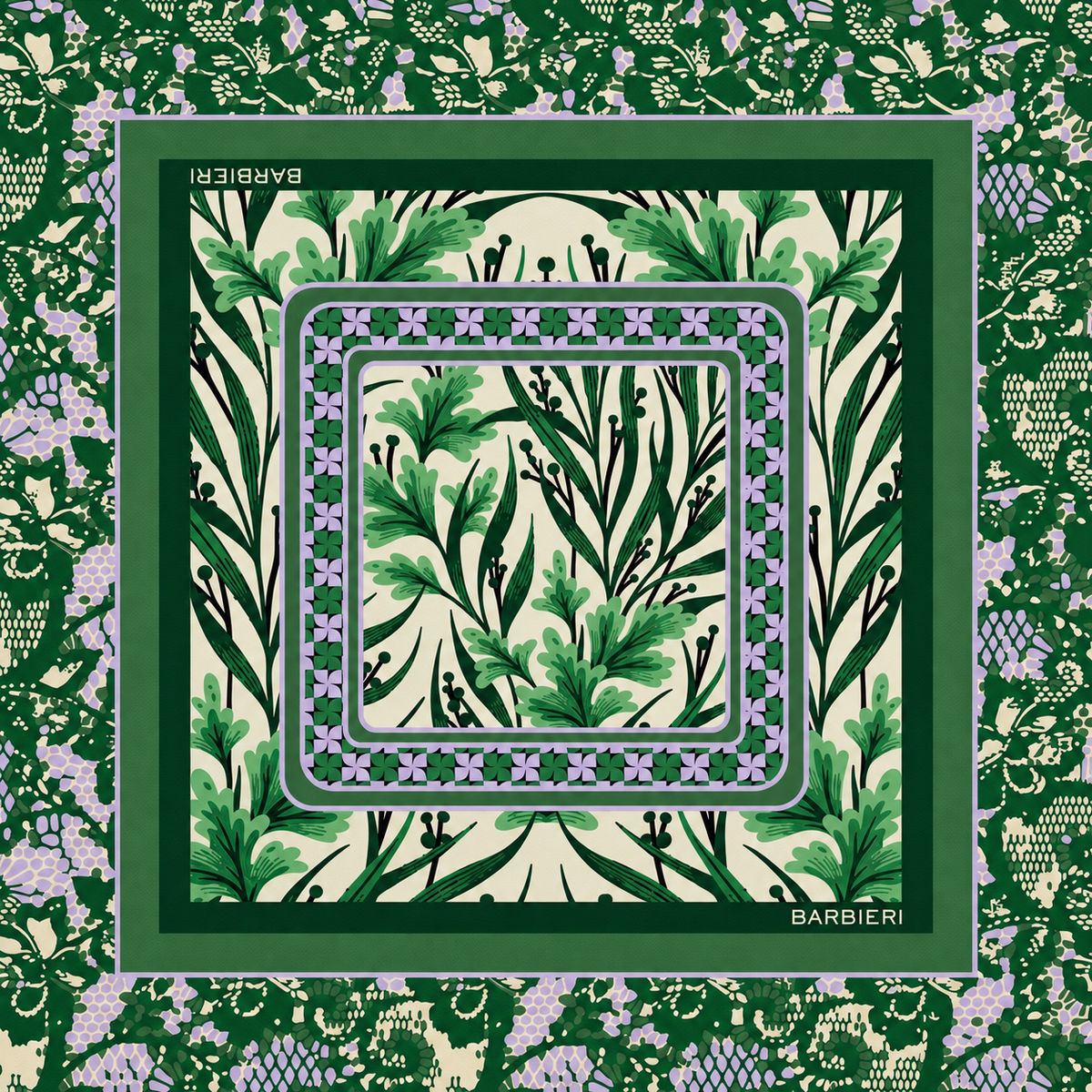 Foulard Foliage 100%Viscosa 70 x 70 cm - You B'jou by Barbieri