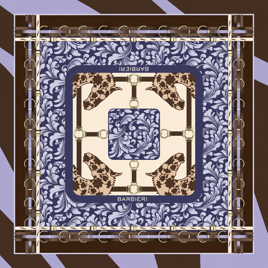 Foulard Fancy Sellier 100%Viscosa 70 x 70 cm - You B'jou by Barbieri