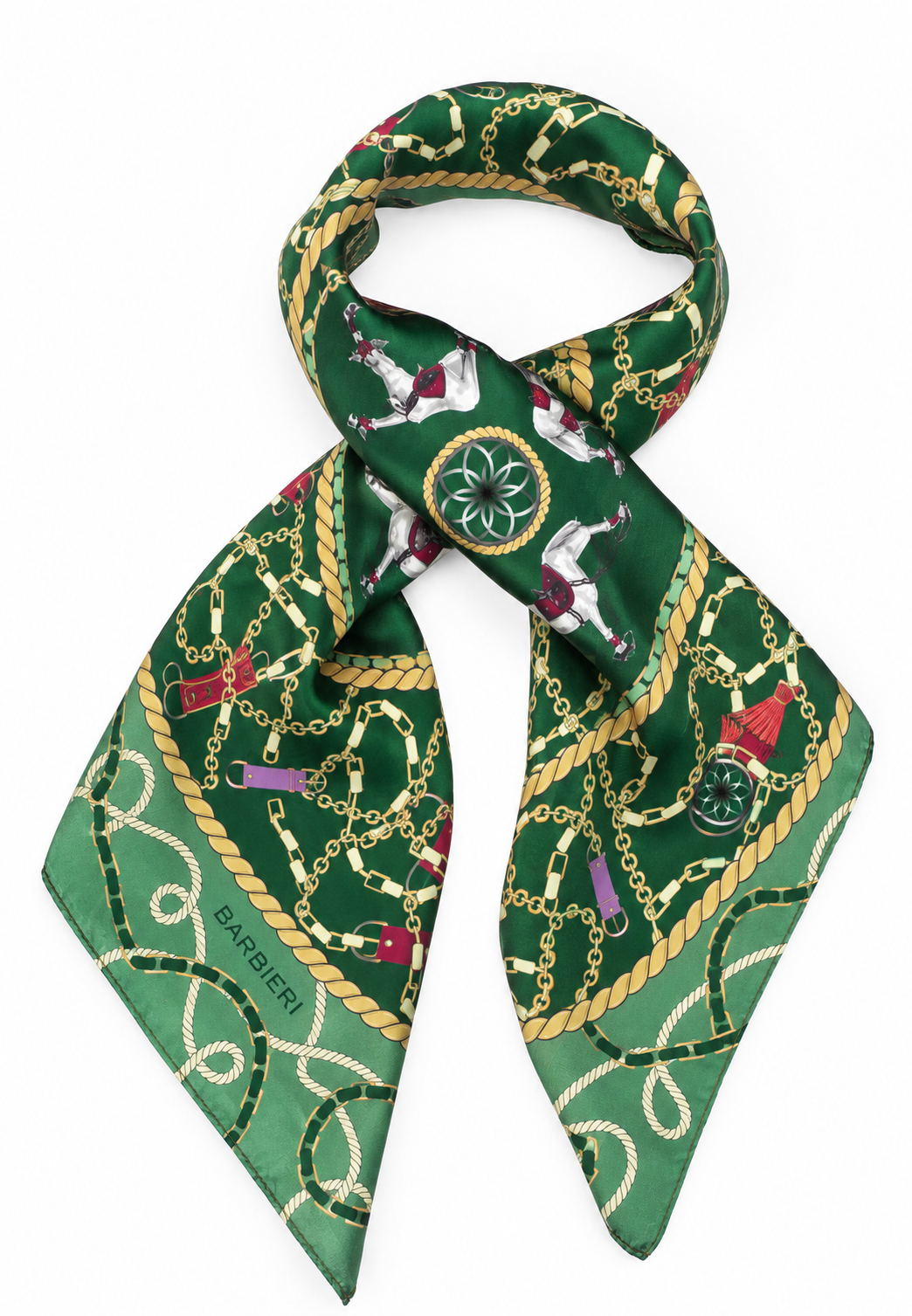 Foulard Chevals 100%Viscosa 85 x 85 cm - You B'jou by Barbieri