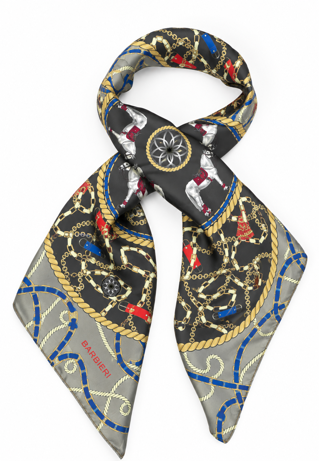 Foulard Chevals 100%Viscosa 85 x 85 cm - You B'jou by Barbieri