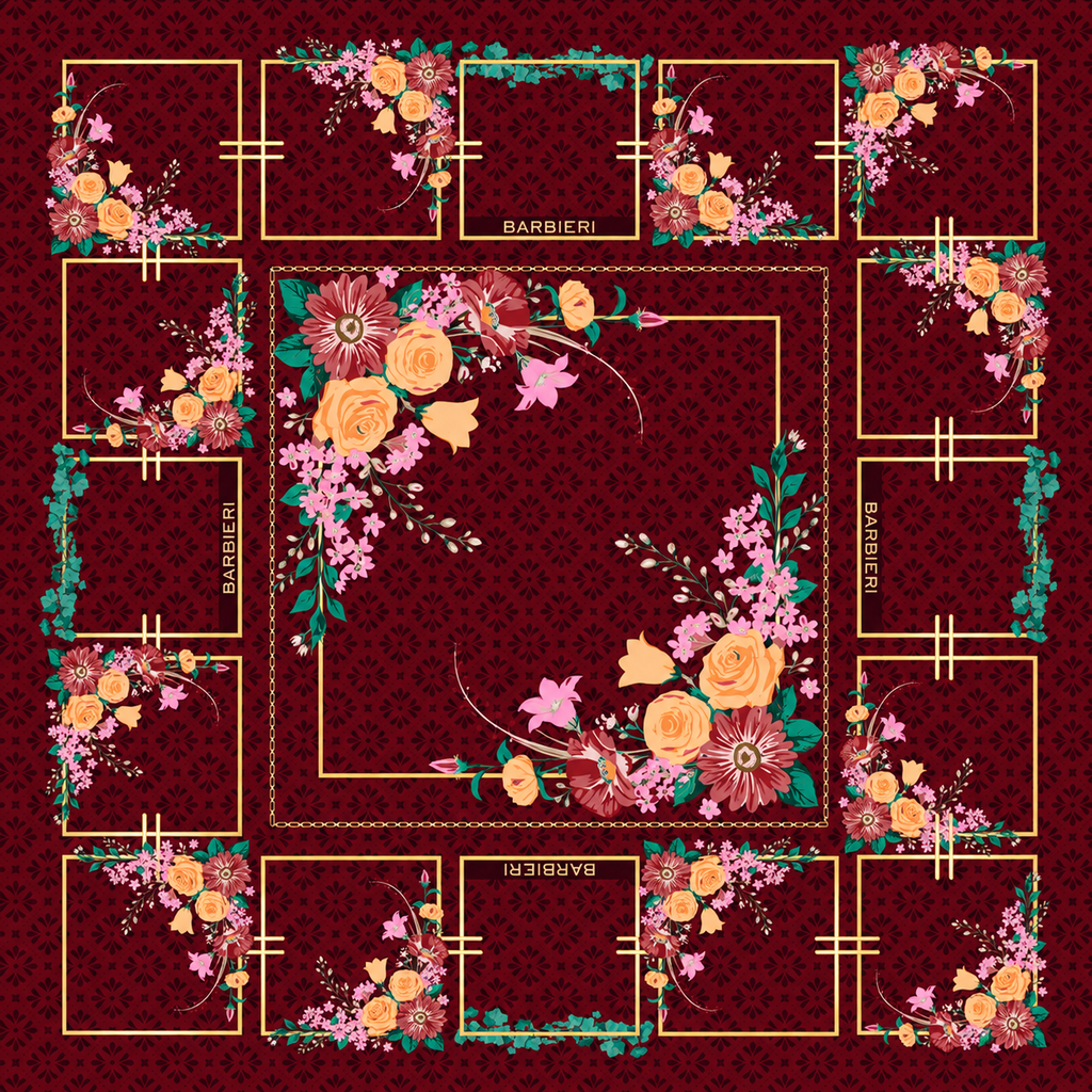 Foulard Bloom 100%Viscosa 85 x 85 cm - You B'jou by Barbieri