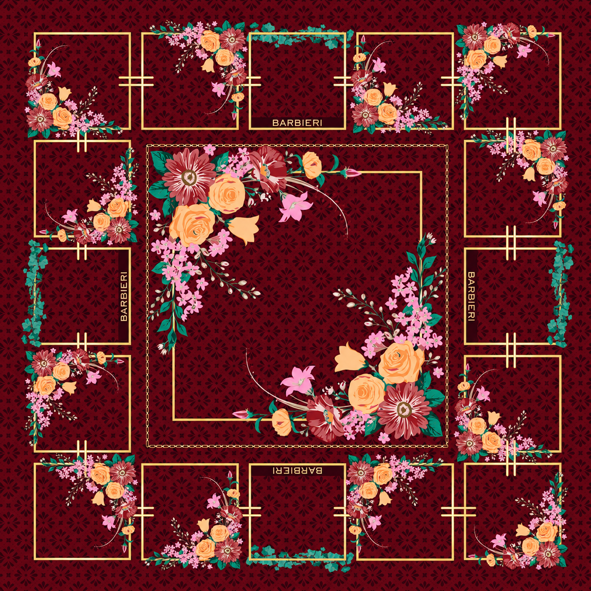 Foulard Bloom 100%Viscosa 85 x 85 cm - You B'jou by Barbieri