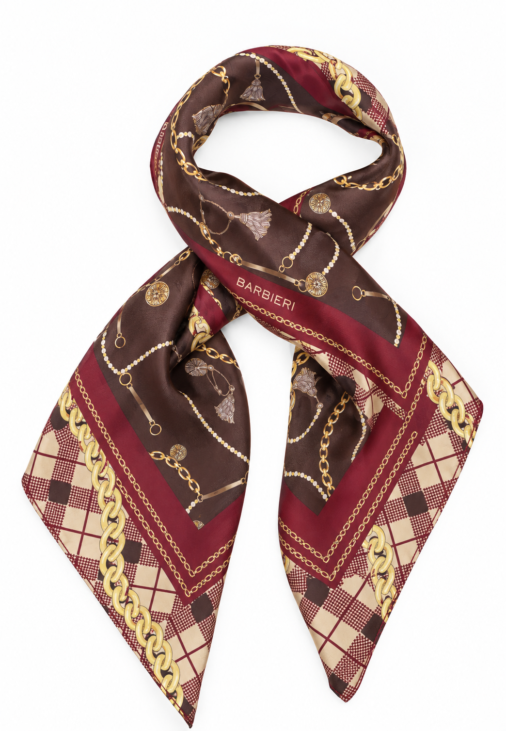 Foulard Tartan Chains 100%Viscosa 85 x 85 cm - You B'jou by Barbieri