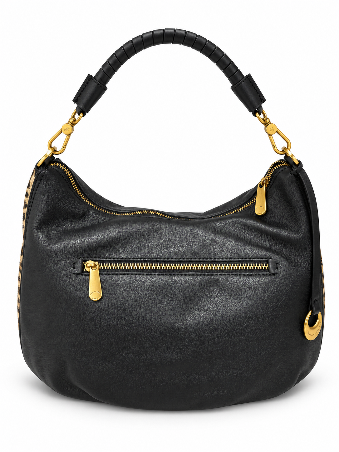 Hobo bag in vera pelle con inserti in cavallino Lido Pelletteria Veneta