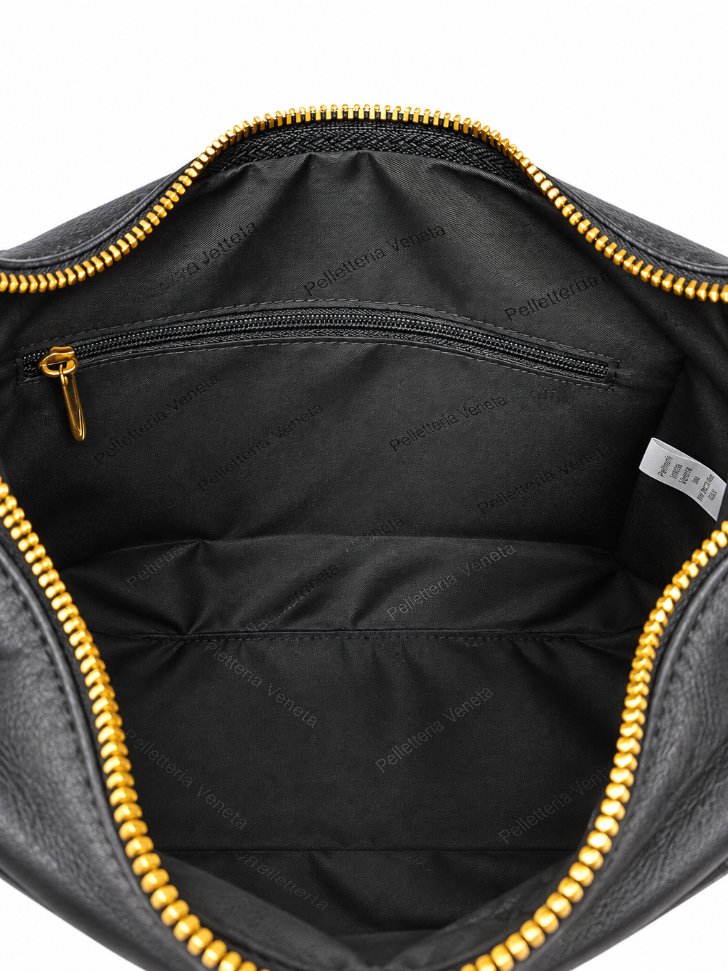 Hobo bag in vera pelle con inserti in cavallino Lido Pelletteria Veneta