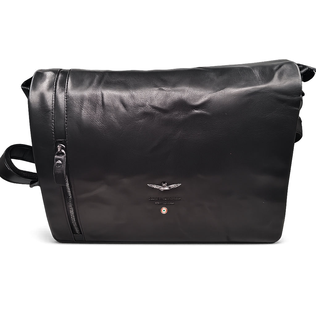 Cartella Messenger Aeronautica Militare AM350 Vintage in Vera Pelle