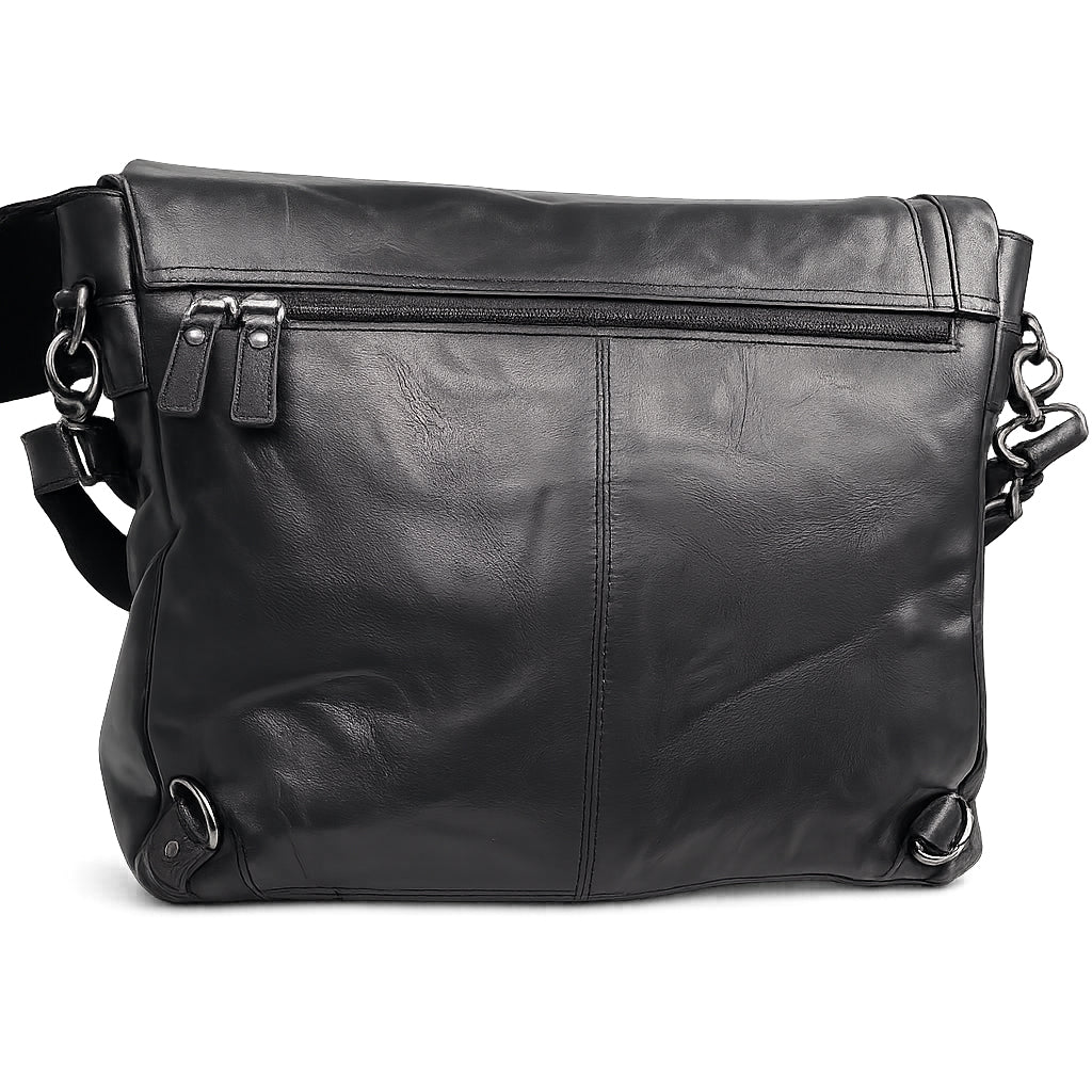 Cartella Messenger Aeronautica Militare AM350 Vintage in Vera Pelle