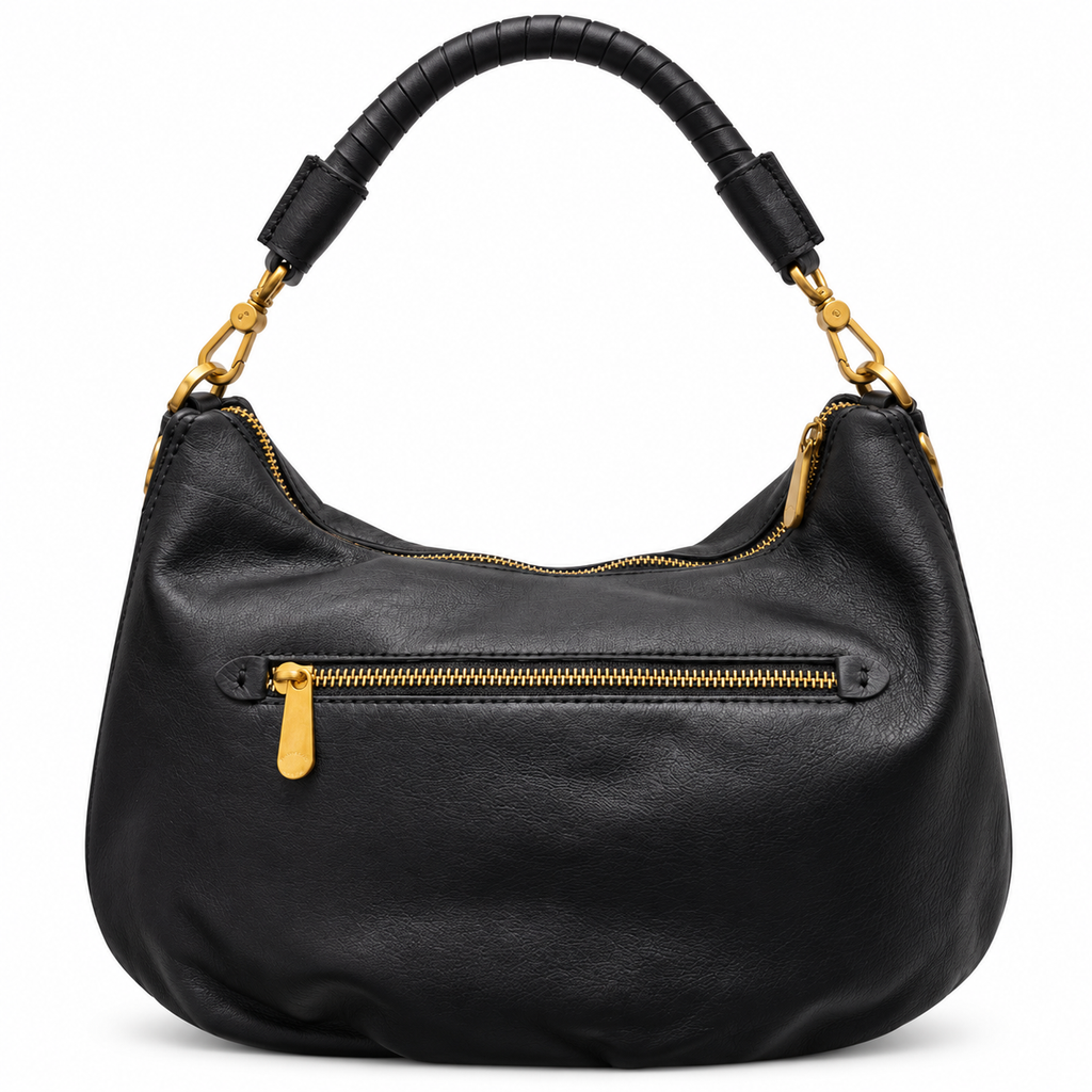 Hobo bag Taglia M in vera pelle con inserti in cavallino Lido Pelletteria Veneta