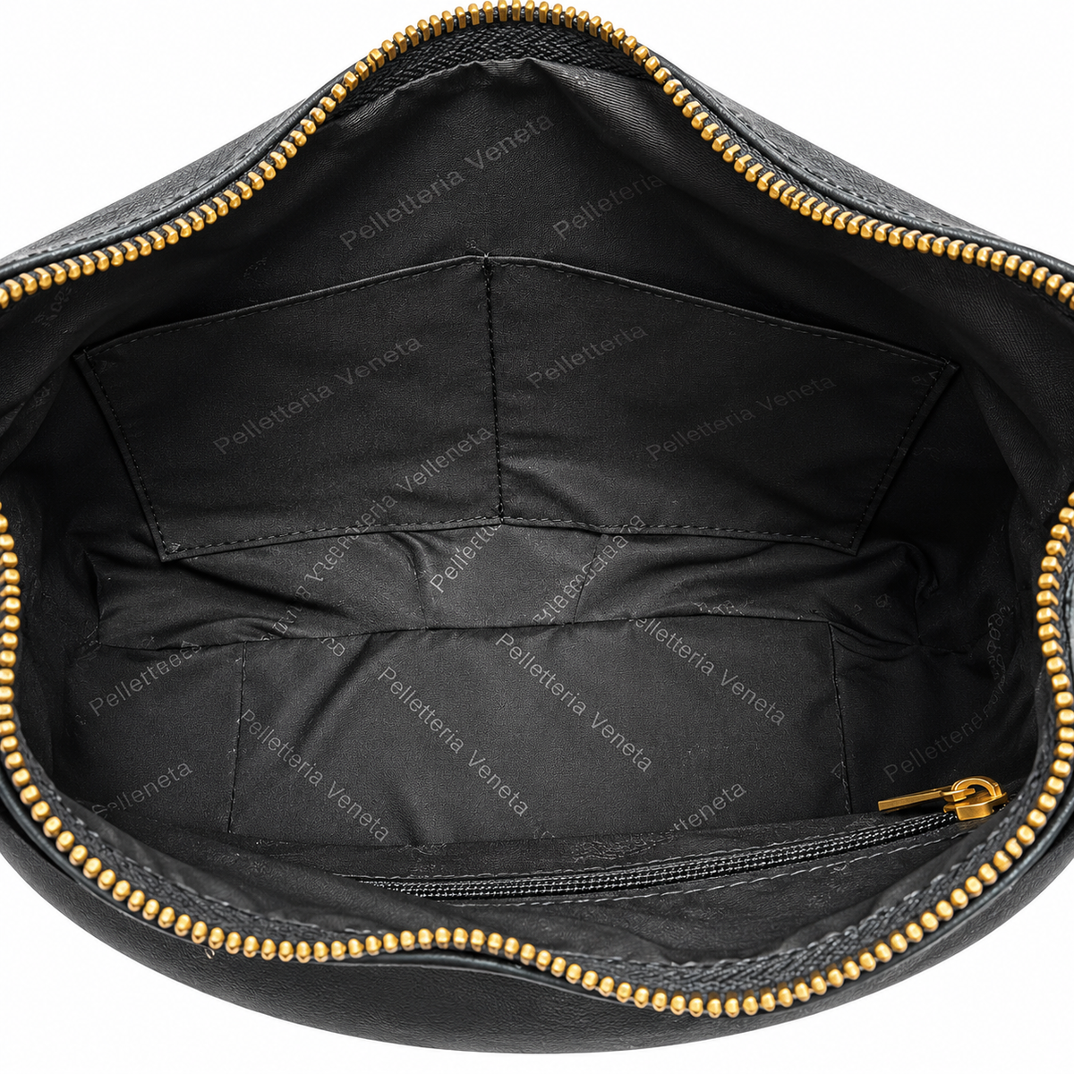 Hobo bag Taglia M in vera pelle con inserti in cavallino Lido Pelletteria Veneta