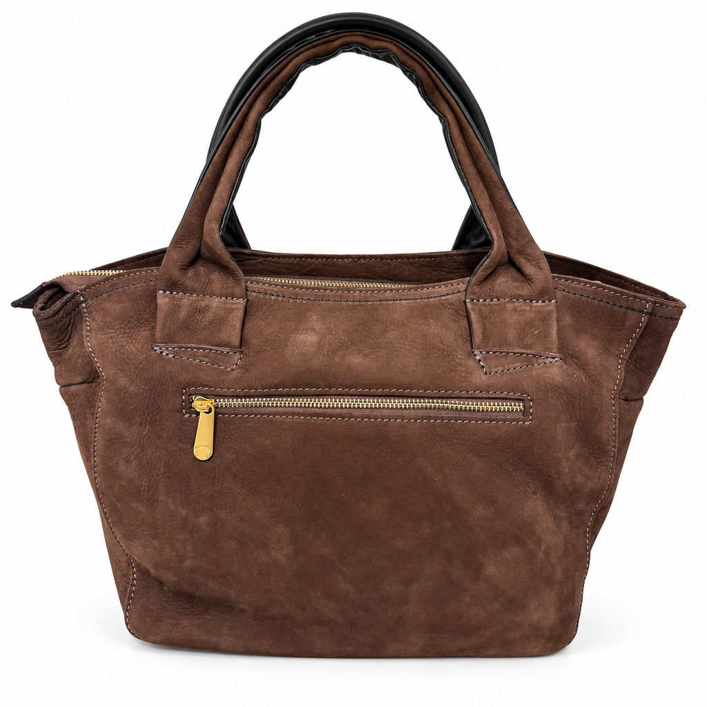 Borsa a mano Taglia L in vera pelle nabuk Squero Pelletteria Veneta