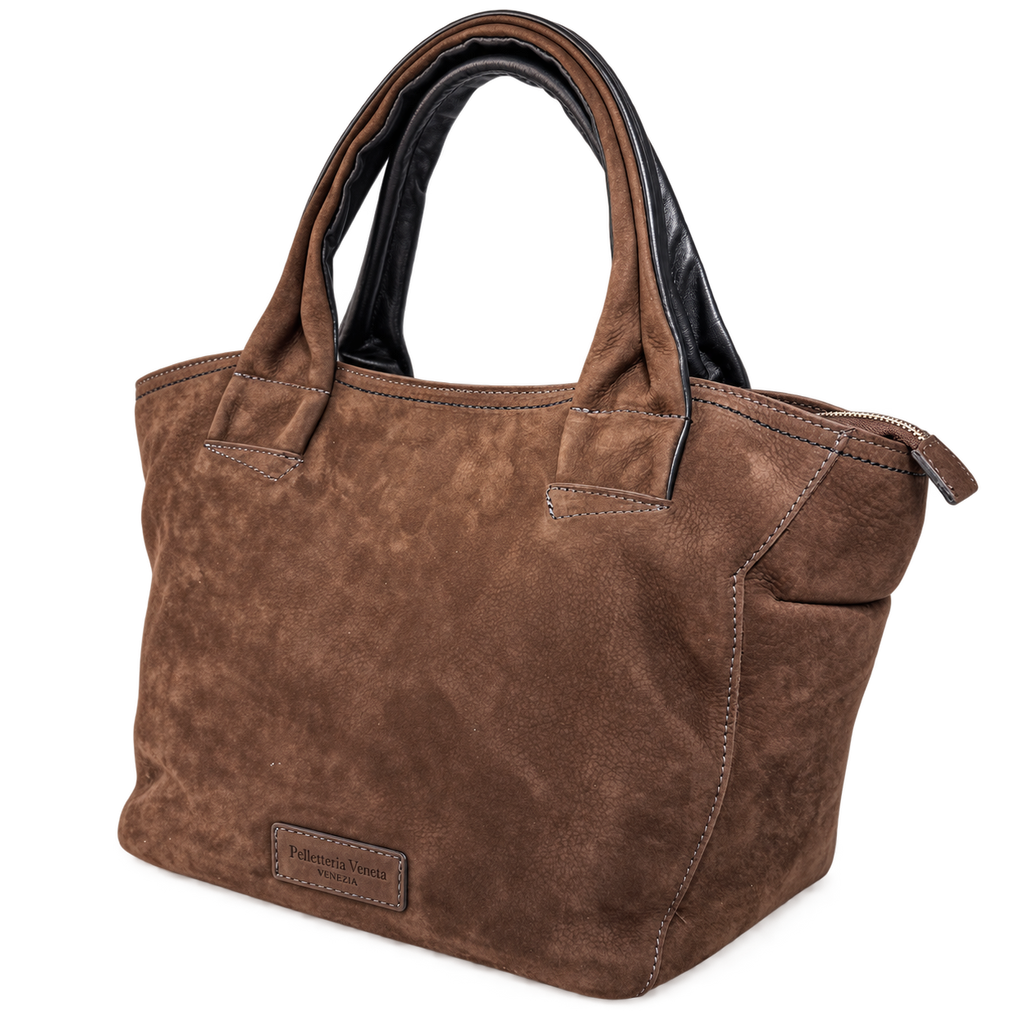 Borsa a mano Taglia L in vera pelle nabuk Squero Pelletteria Veneta