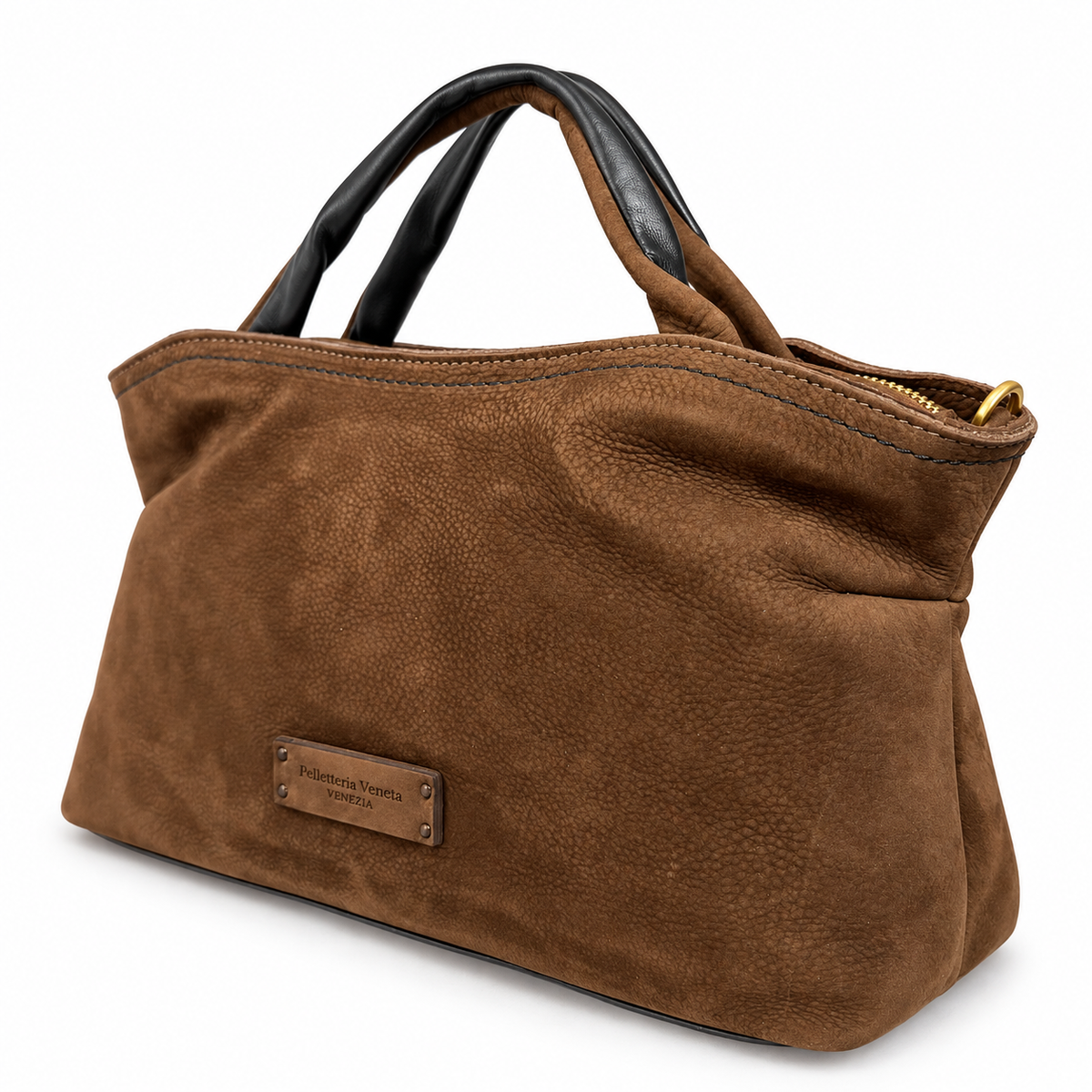 Borsa a mano Taglia M in vera pelle nabuk Squero Pelletteria Veneta