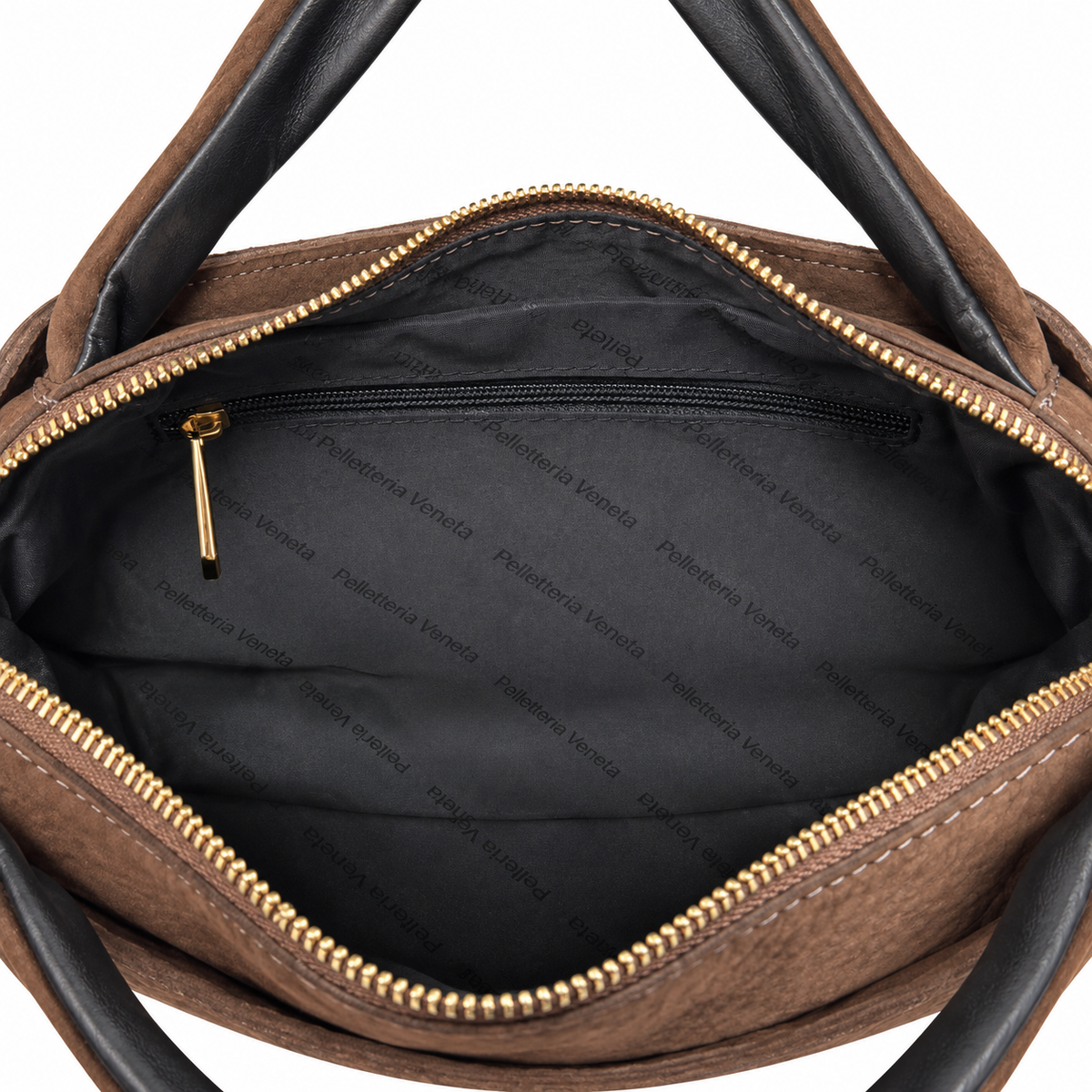 Borsa a mano Taglia M in vera pelle nabuk Squero Pelletteria Veneta