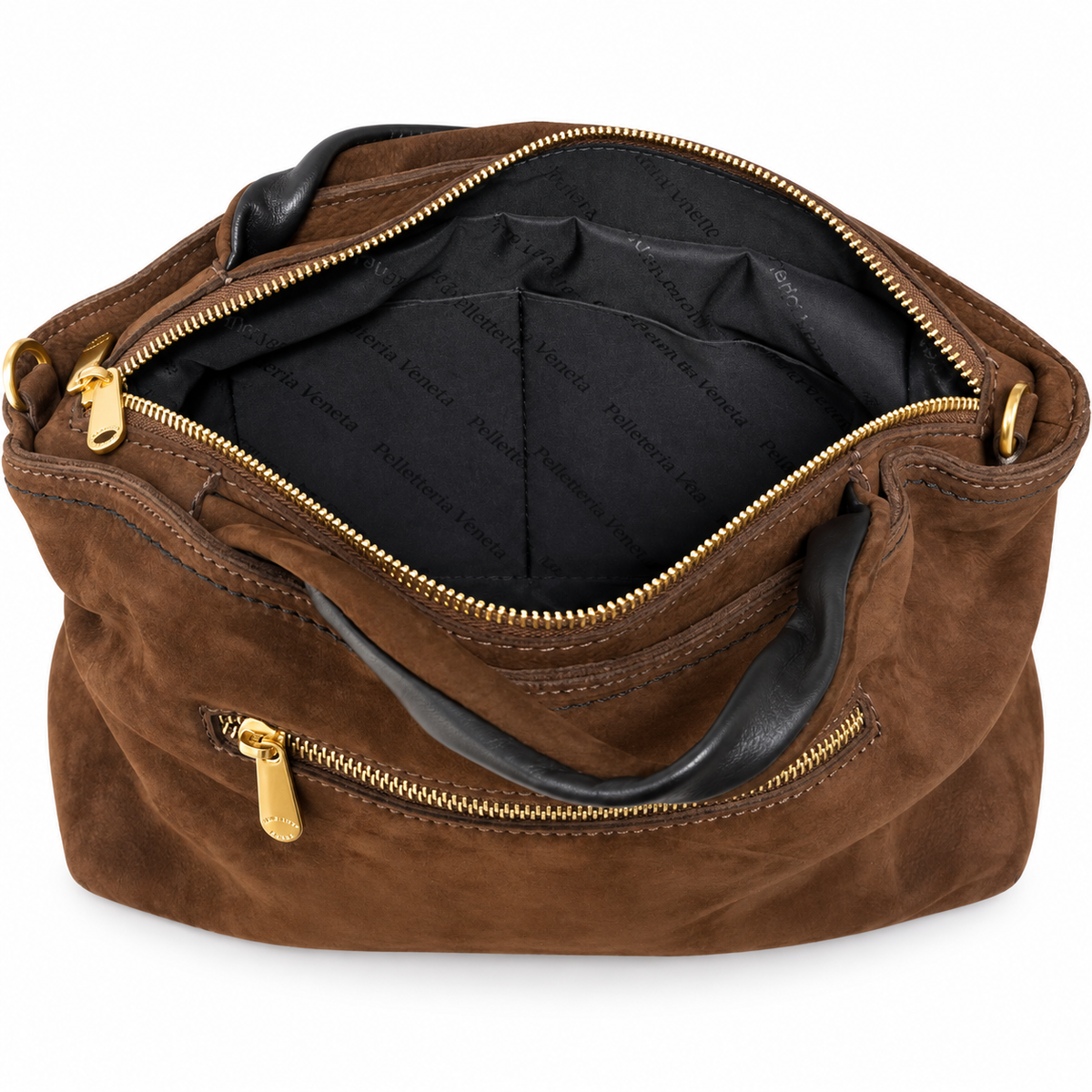 Borsa a mano Taglia M in vera pelle nabuk Squero Pelletteria Veneta