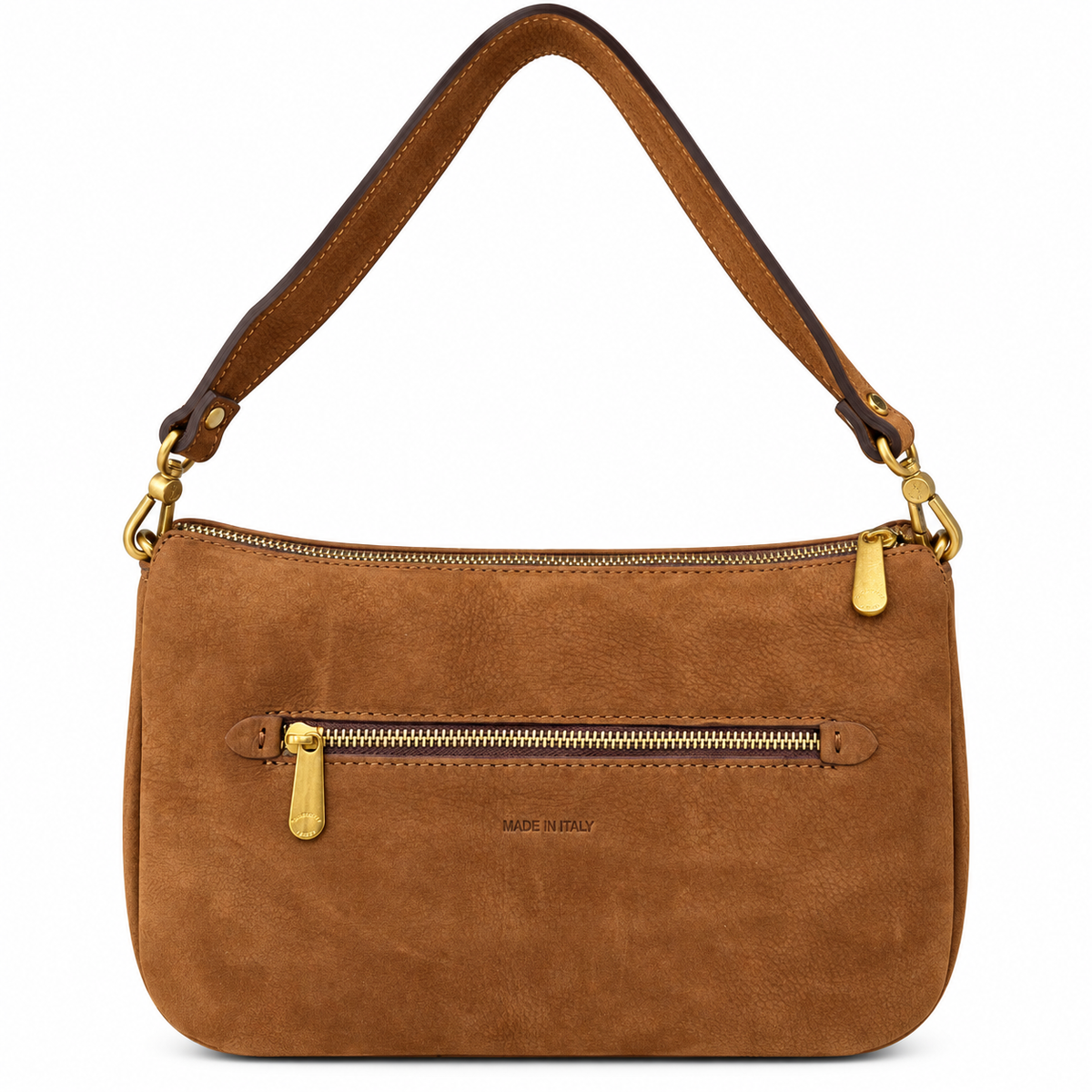 Borsa a spalla in vera pelle nabuk Campiello Pelletteria Veneta
