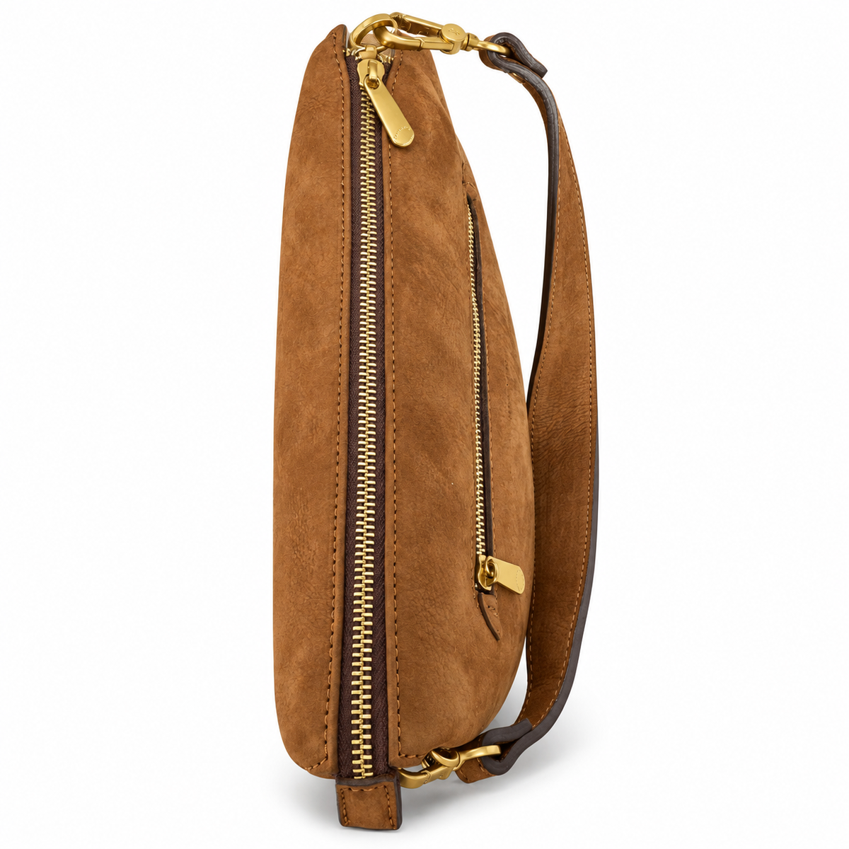 Borsa a spalla in vera pelle nabuk Campiello Pelletteria Veneta