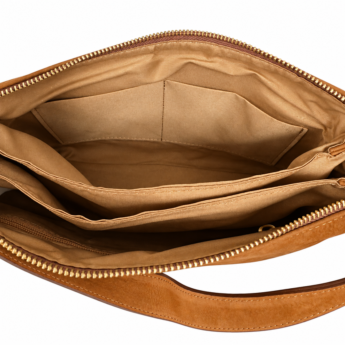 Borsa a spalla in vera pelle nabuk Campiello Pelletteria Veneta