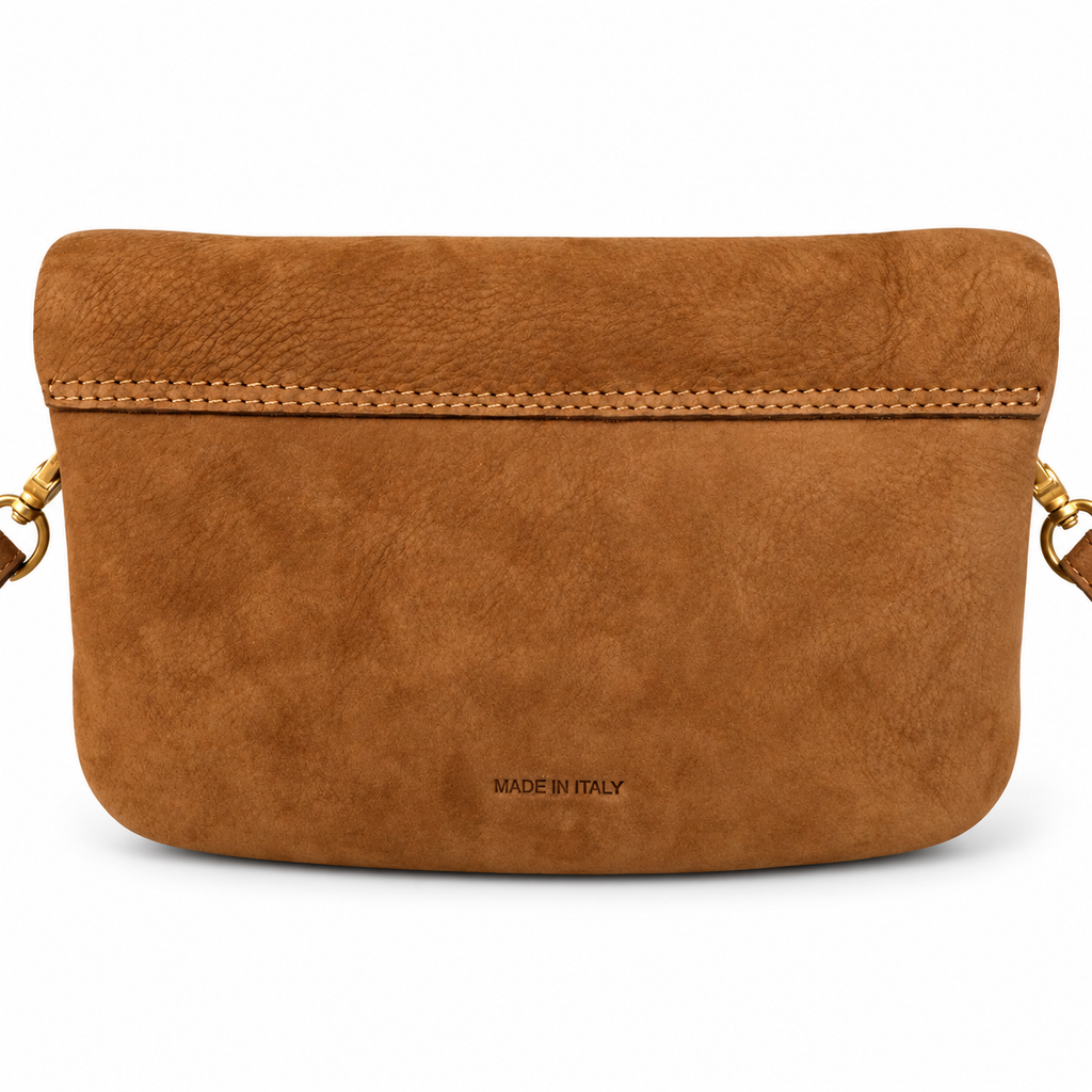 Mini bag in vera pelle nabuk Campiello Pelletteria Veneta