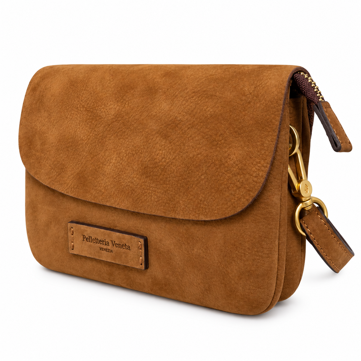 Mini bag in vera pelle nabuk Campiello Pelletteria Veneta