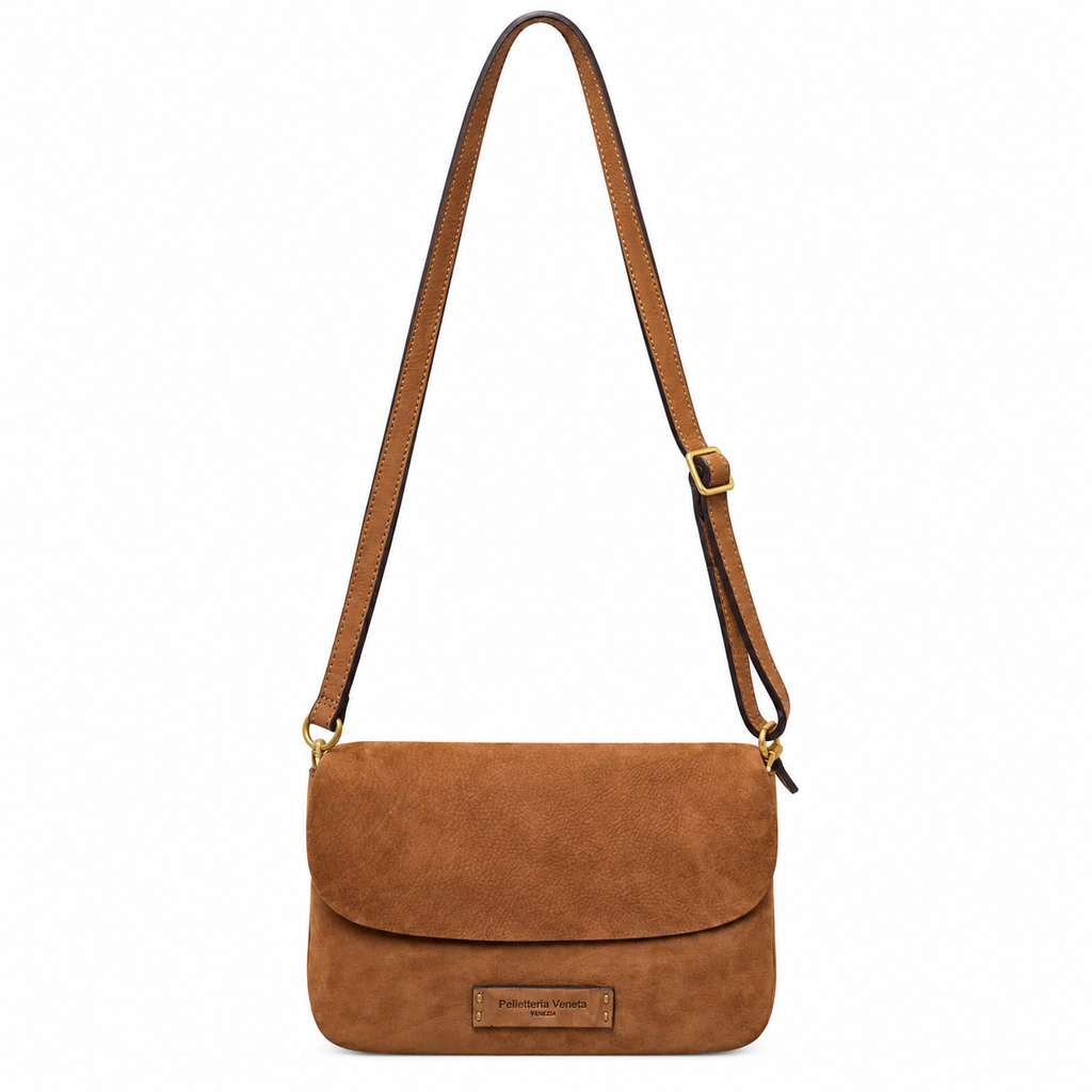 Mini bag in vera pelle nabuk Campiello Pelletteria Veneta