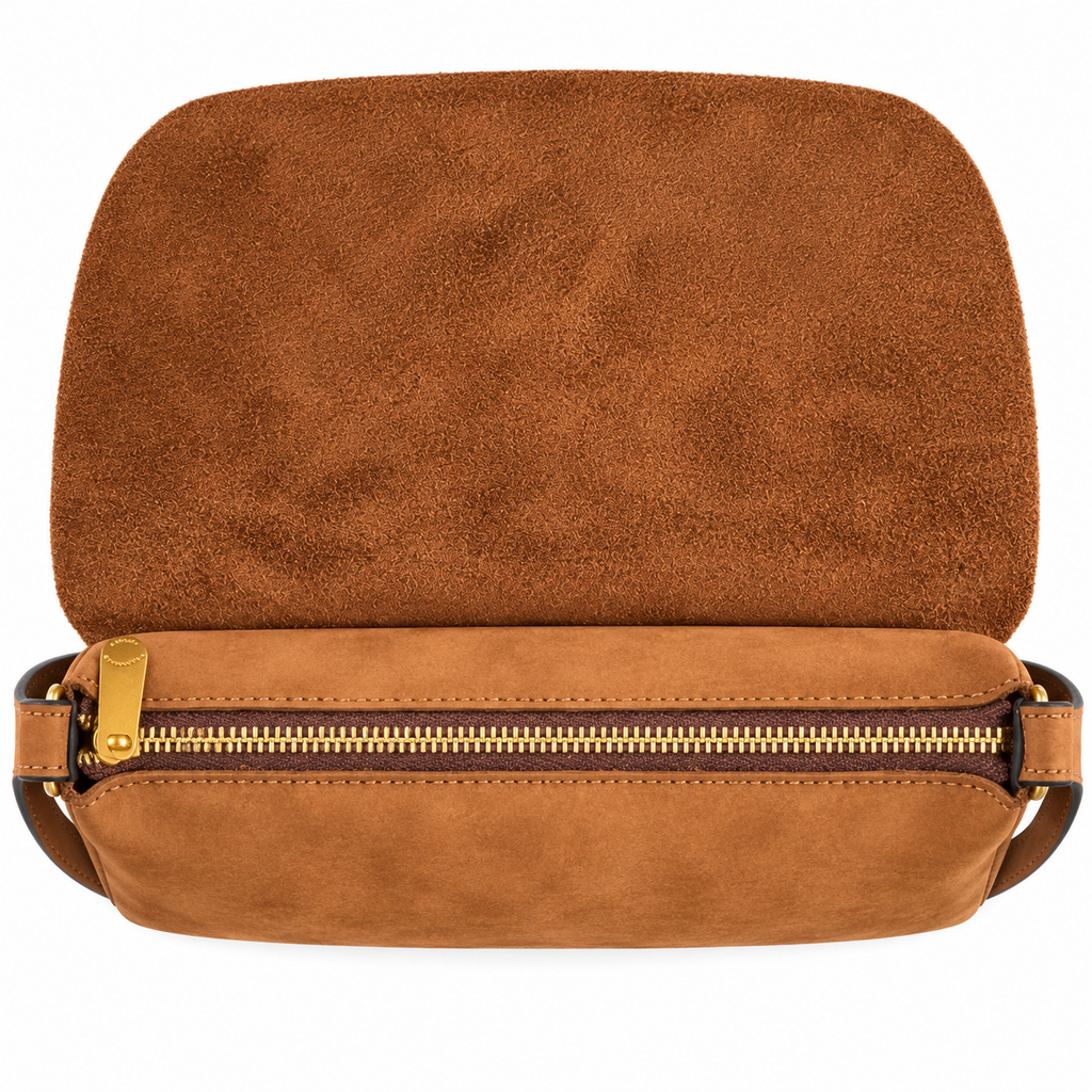 Mini bag in vera pelle nabuk Campiello Pelletteria Veneta