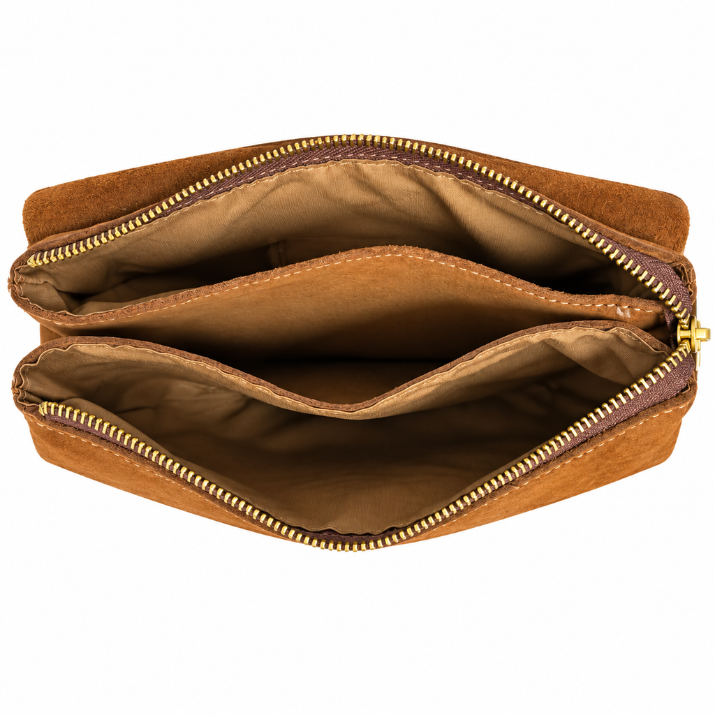 Mini bag in vera pelle nabuk Campiello Pelletteria Veneta